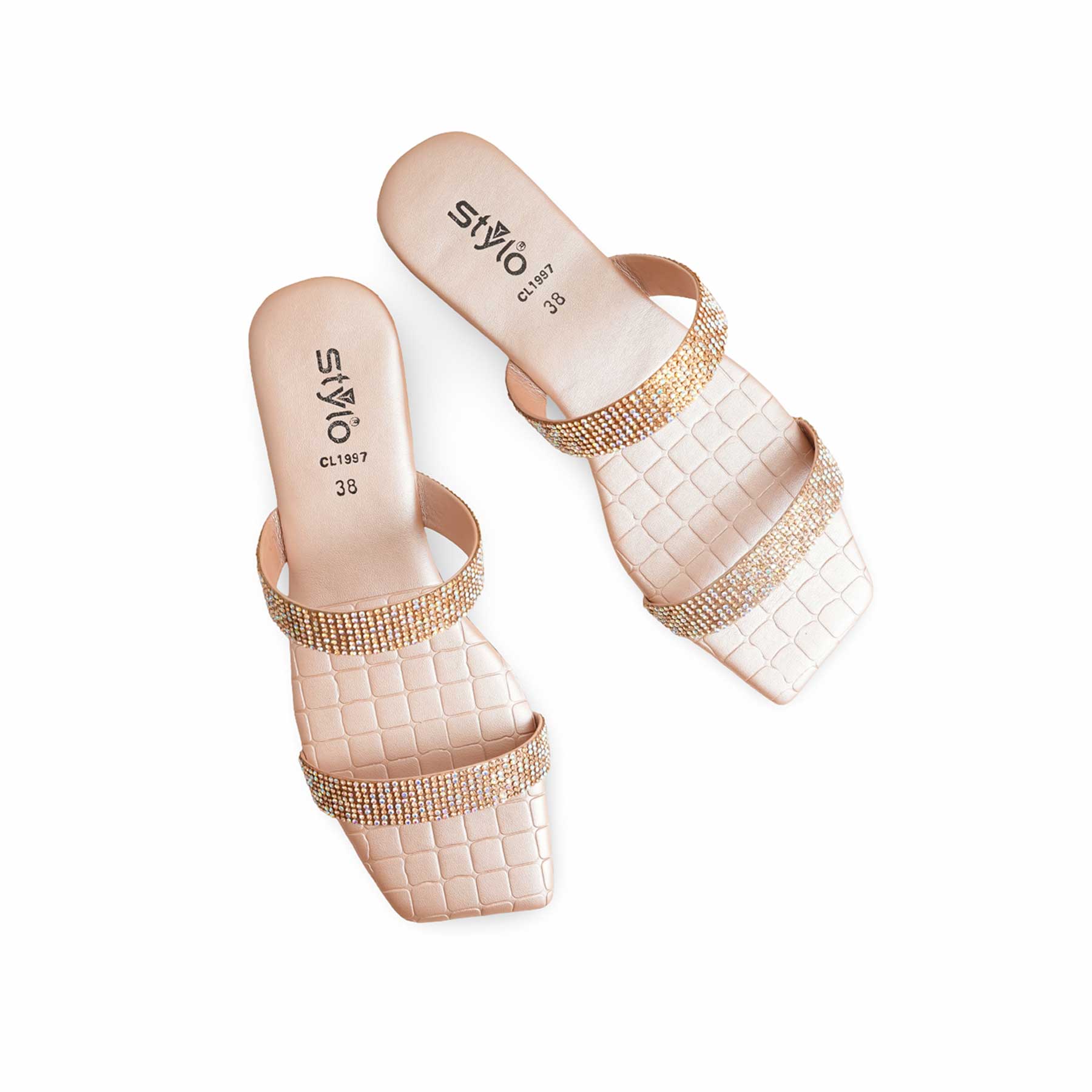 Peach Casual Slippers For Ladies CL1997 - Image 5