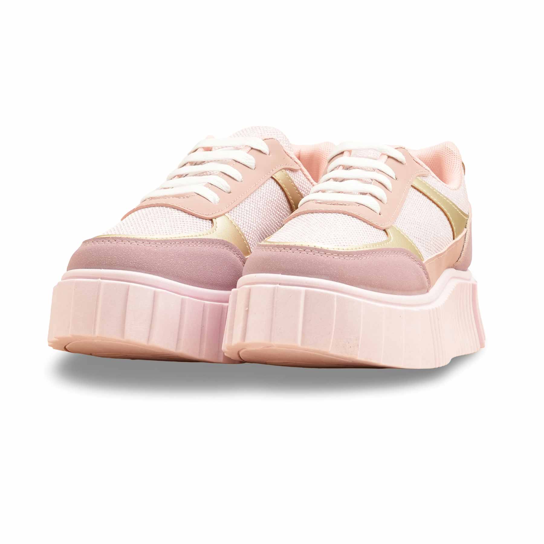 Peach Casual Sneaker For Ladies AT7491 - Image 3