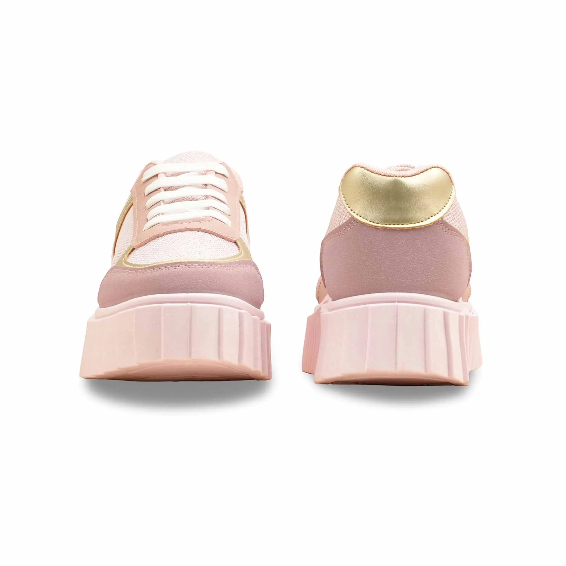 Peach Casual Sneaker For Ladies AT7491 - Image 4