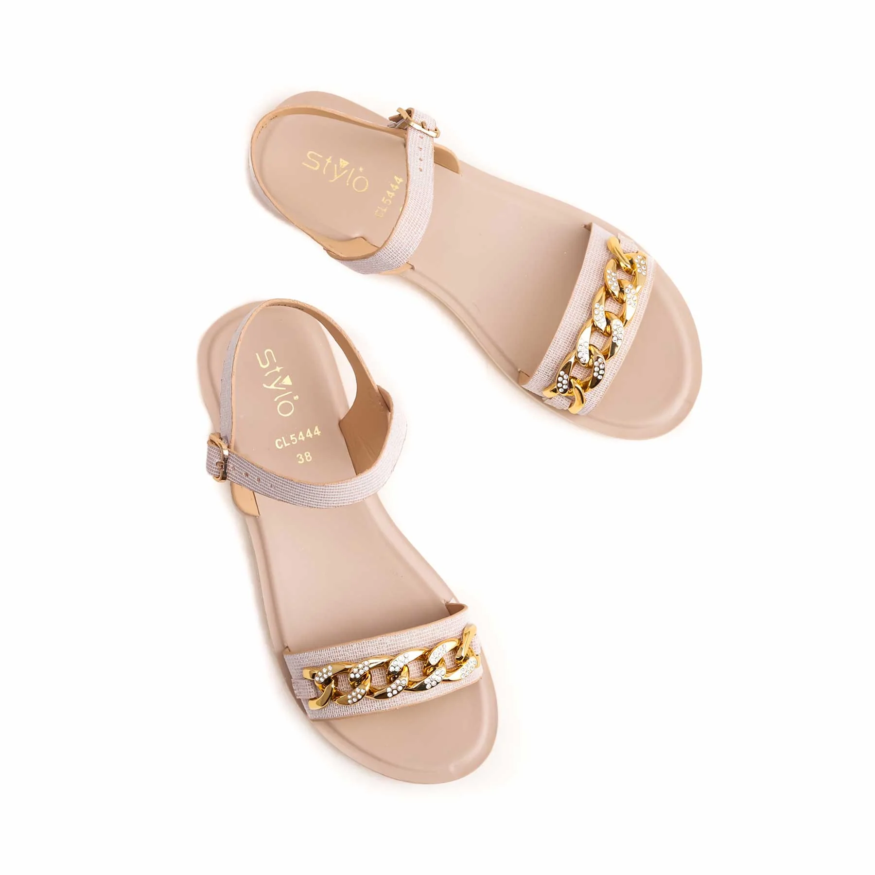 Peach Casual Sandals CL5444 - Image 5