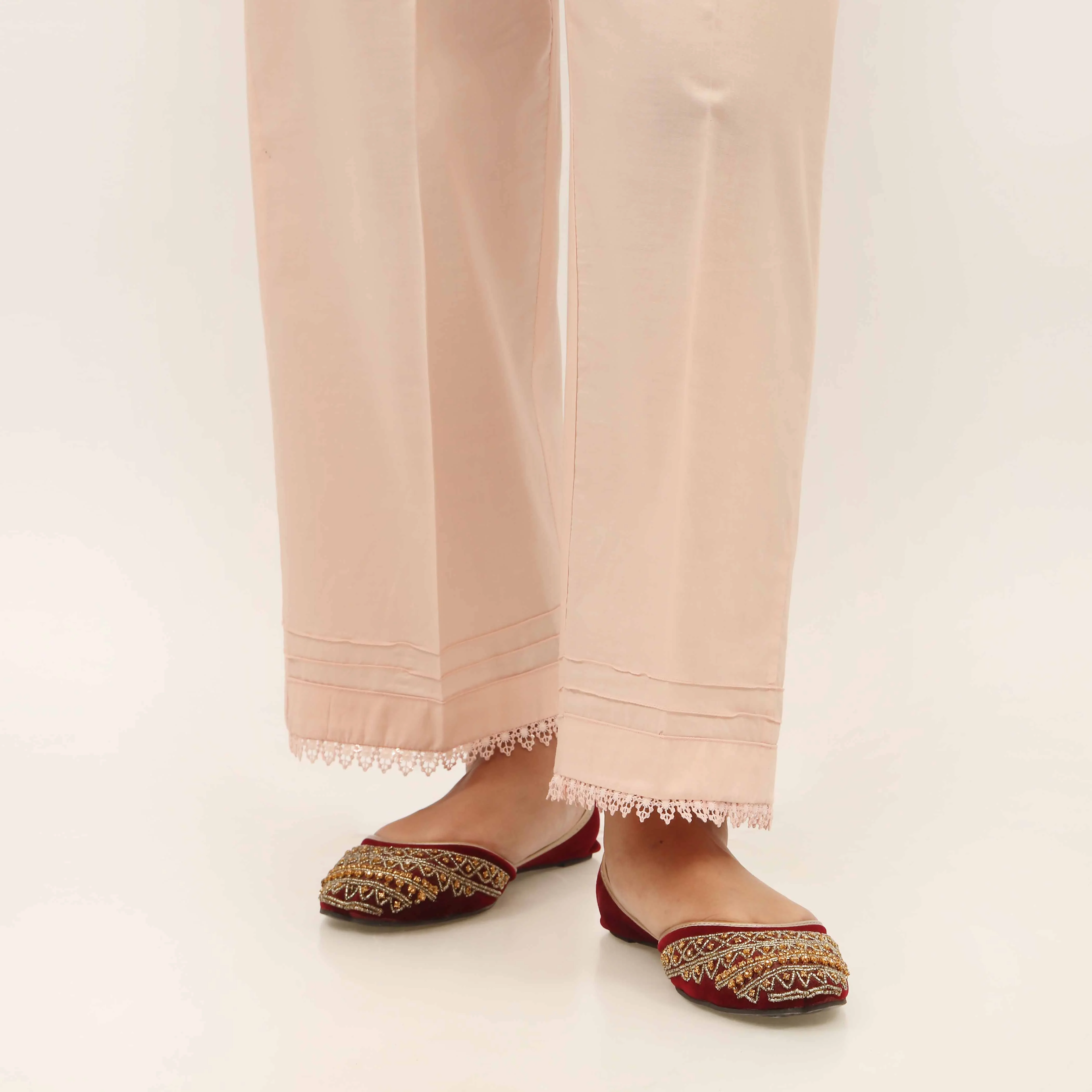 Peach Cotton Cambric Trouser PL4101 - Image 2
