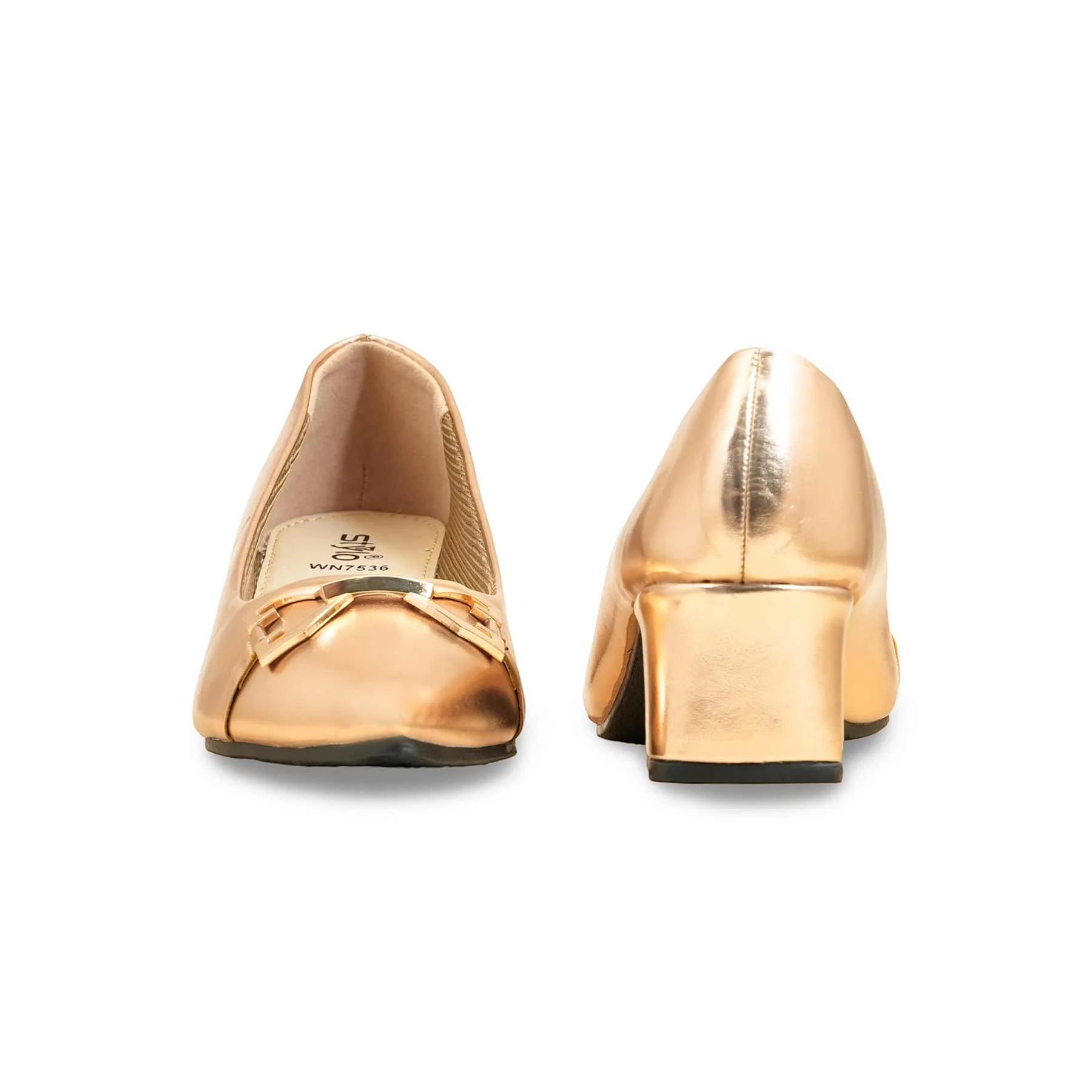 Peach Court Shoes For Women WN7536 - Image 4