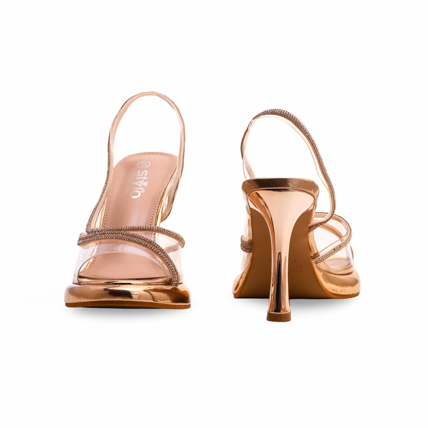Peach Fancy Bridal Sandal FN5948 - Image 4