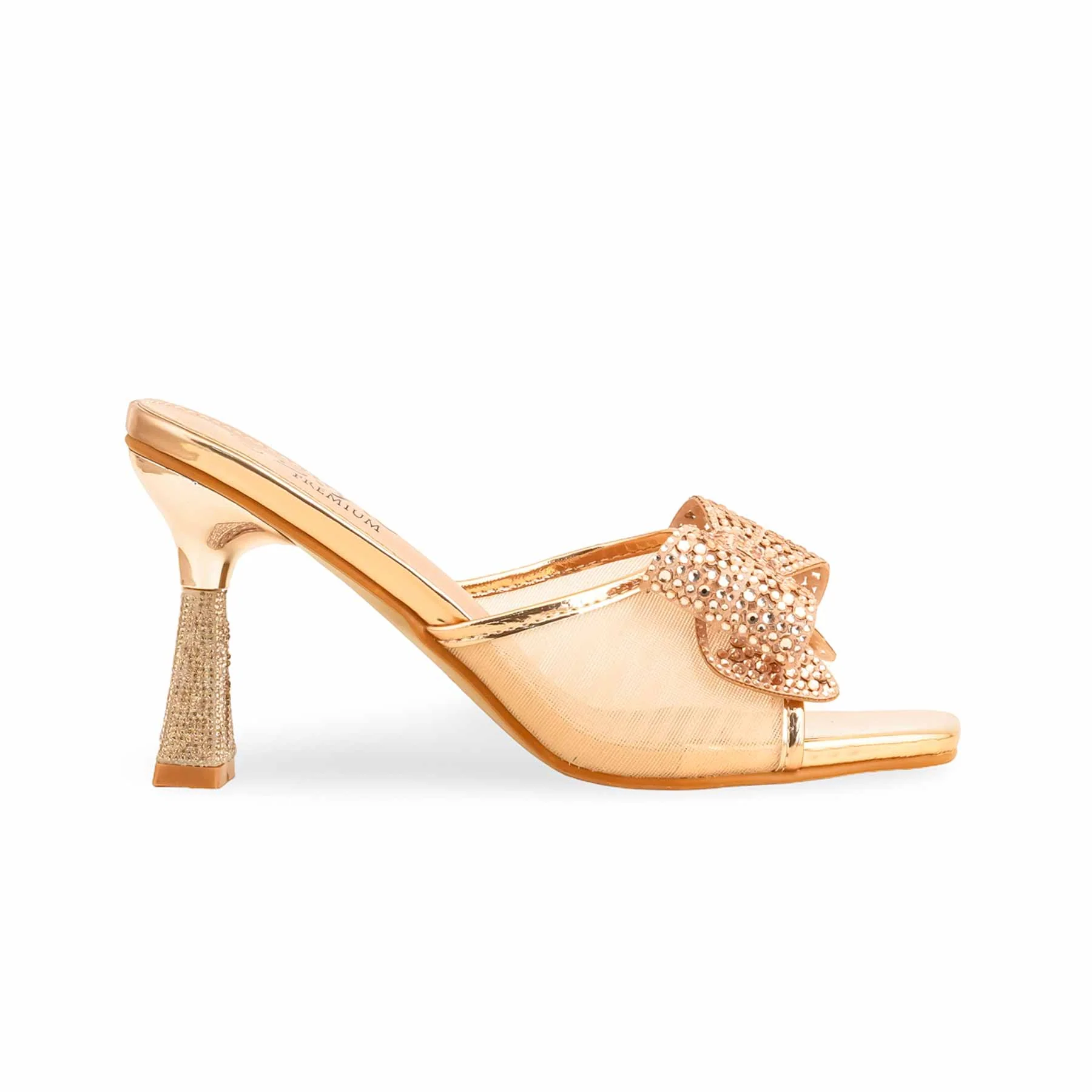 Peach Fancy Bridal Sandal FN6106 - Image 3