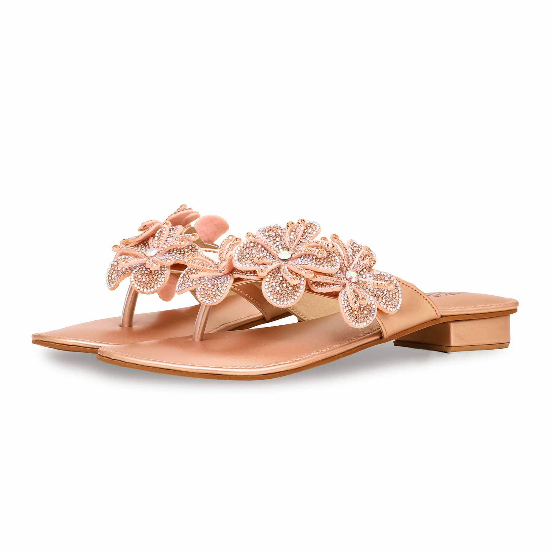 Peach Fancy Chappal FN0748 - Image 3