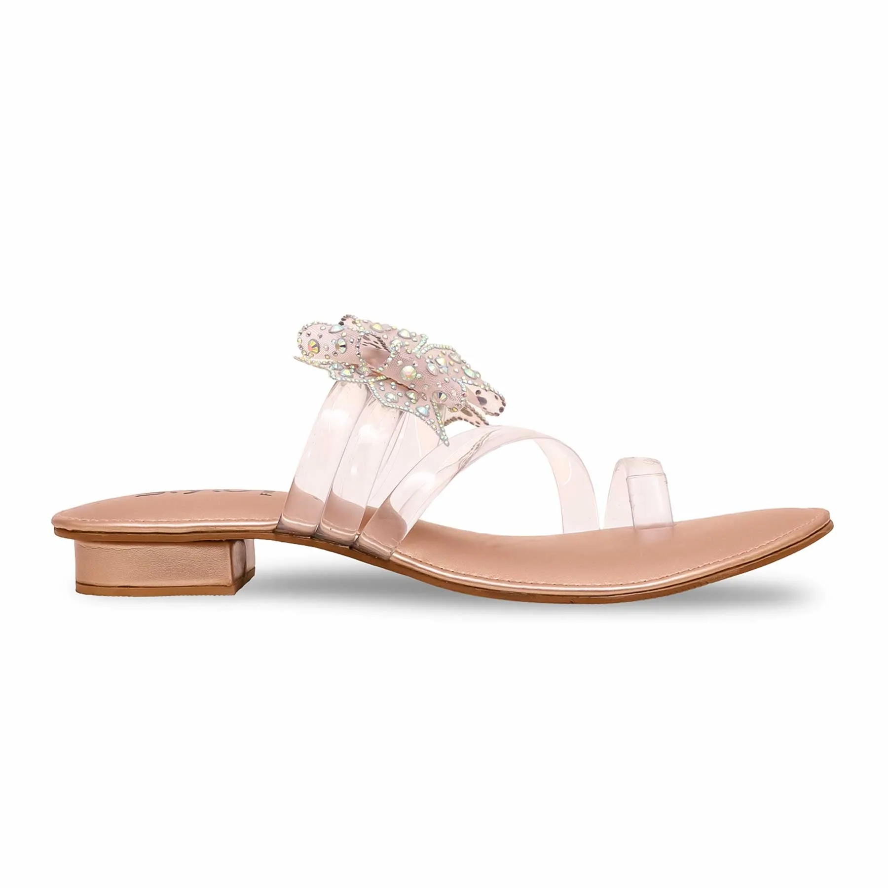Peach Fancy Chappal FN0751 - Image 2