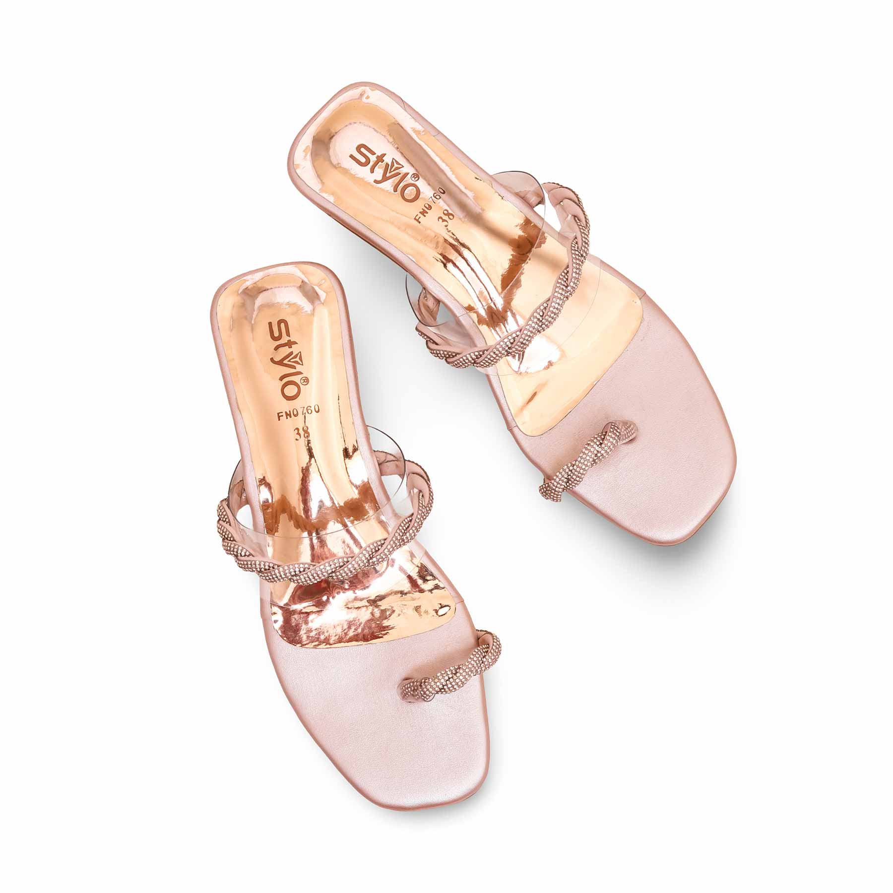 Peach Fancy Chappal FN0760 - Image 5
