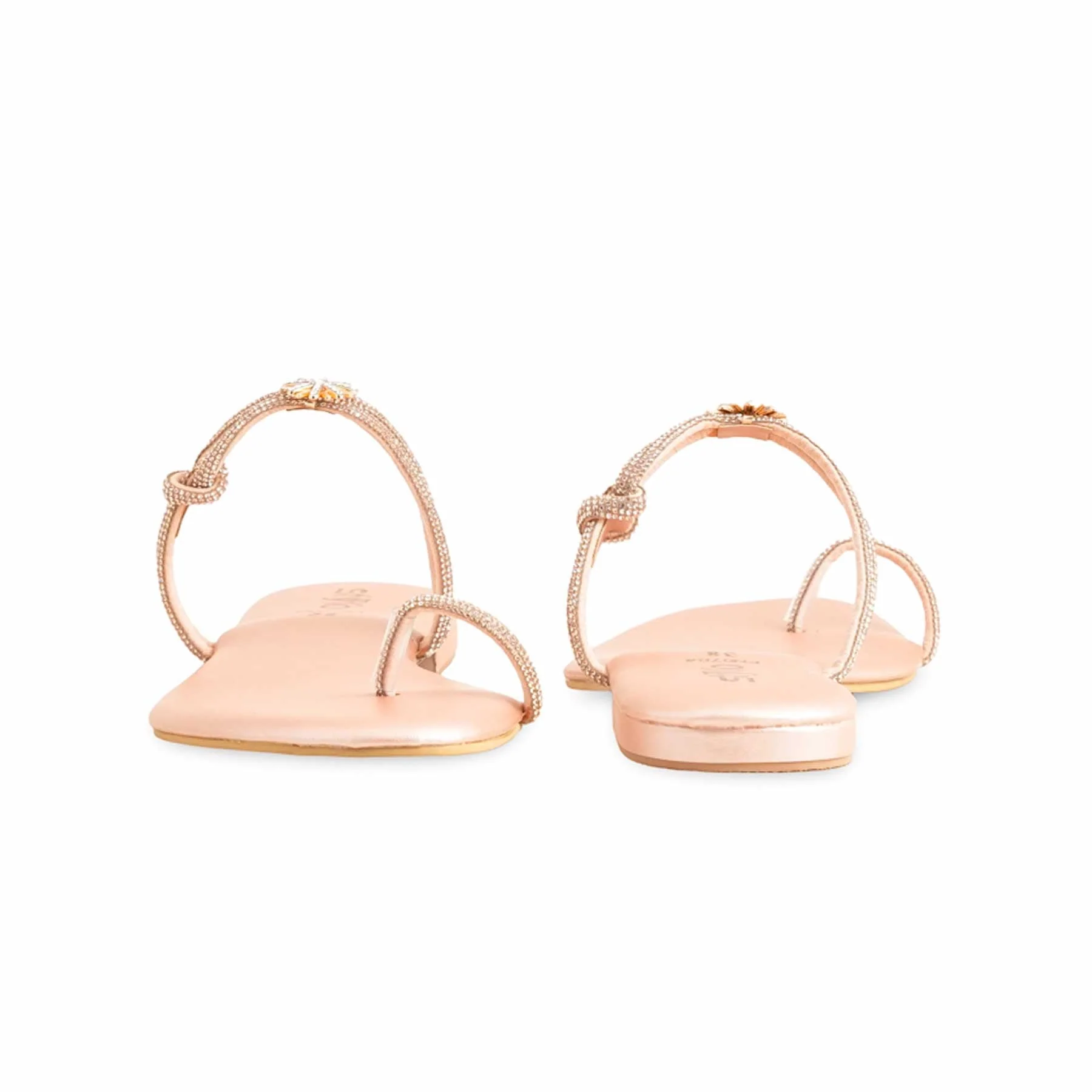 Peach Fancy Chappal FN0784 - Image 4