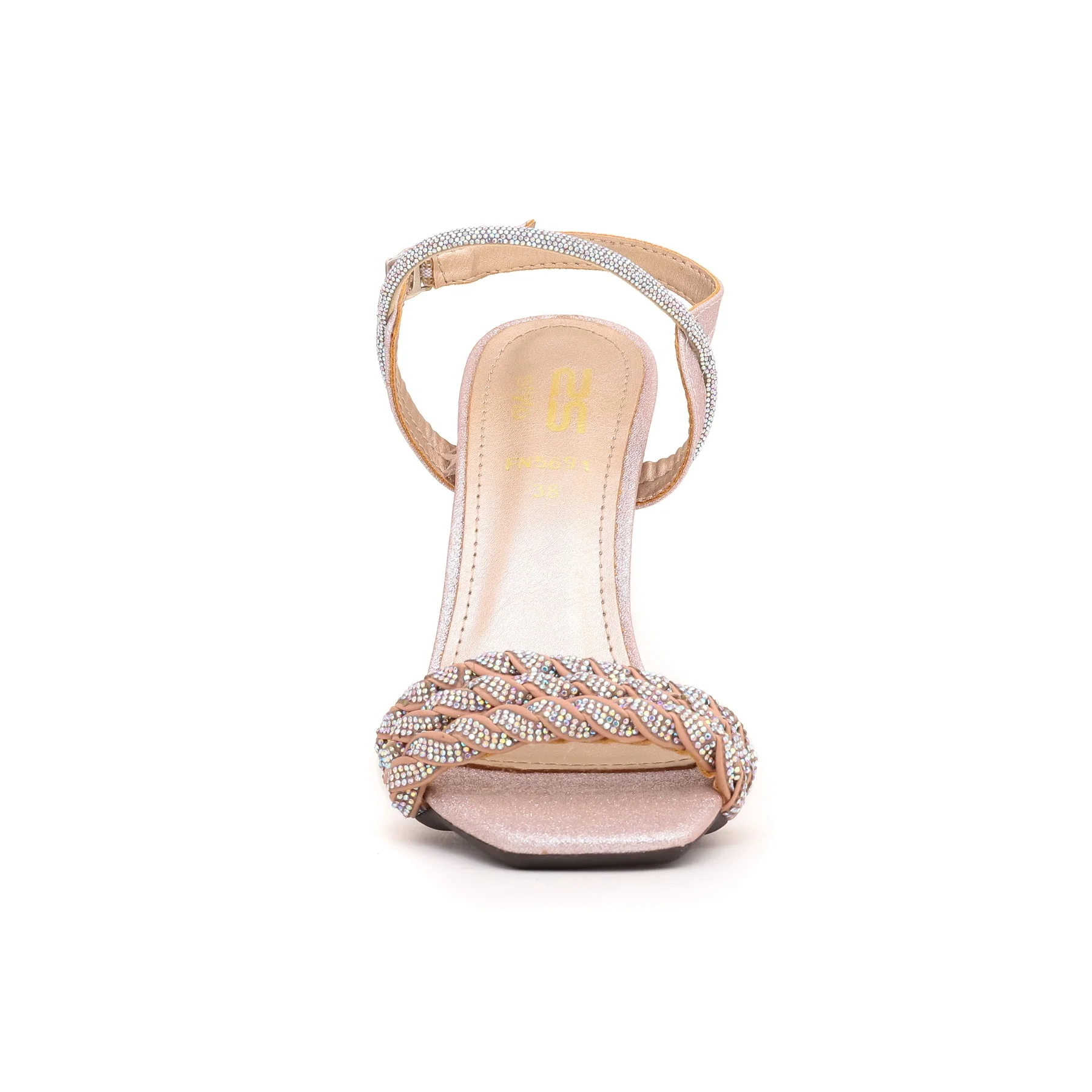Peach Fancy Bridal Sandal FN5691 - Image 3