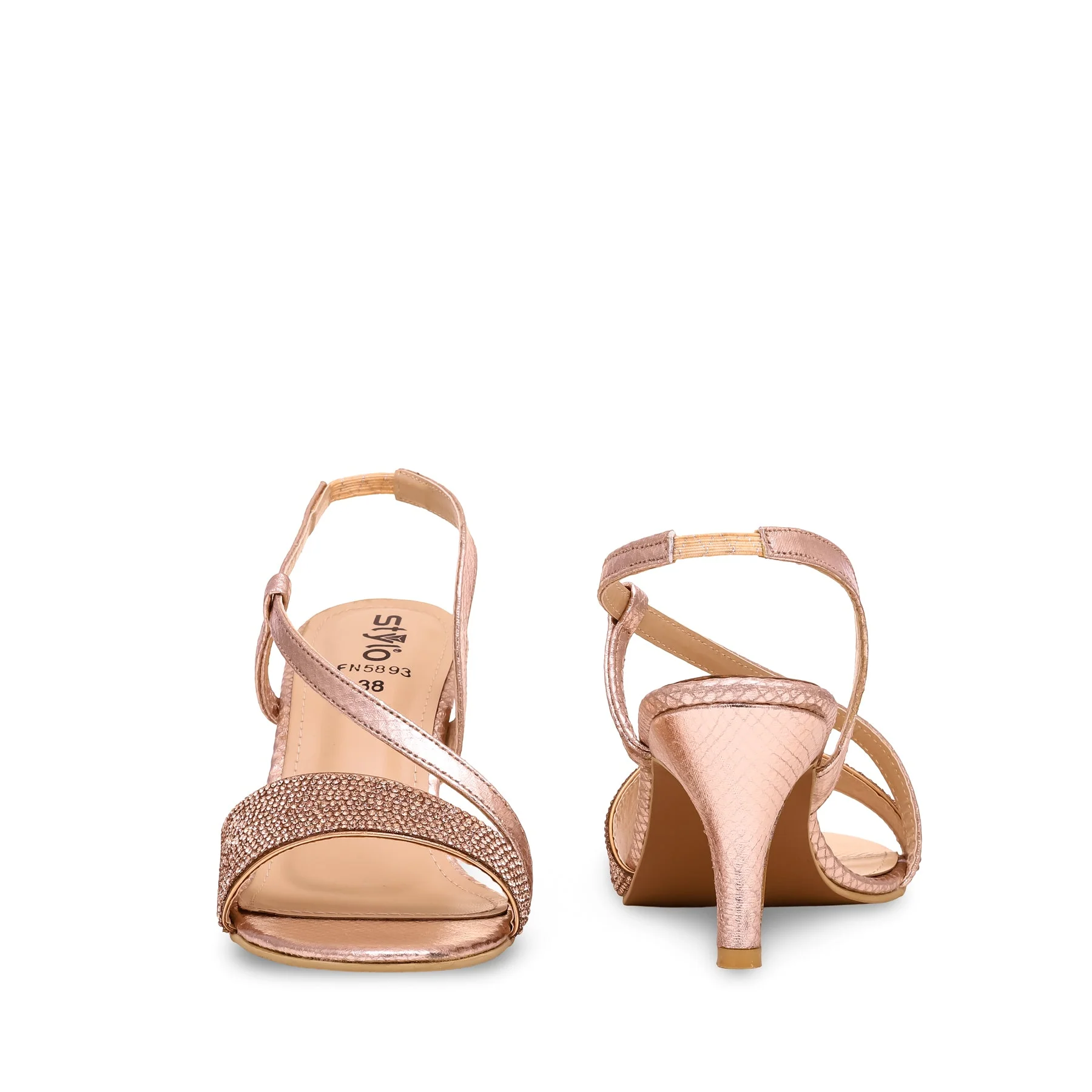 Peach Fancy Sandal FN5893 - Image 4