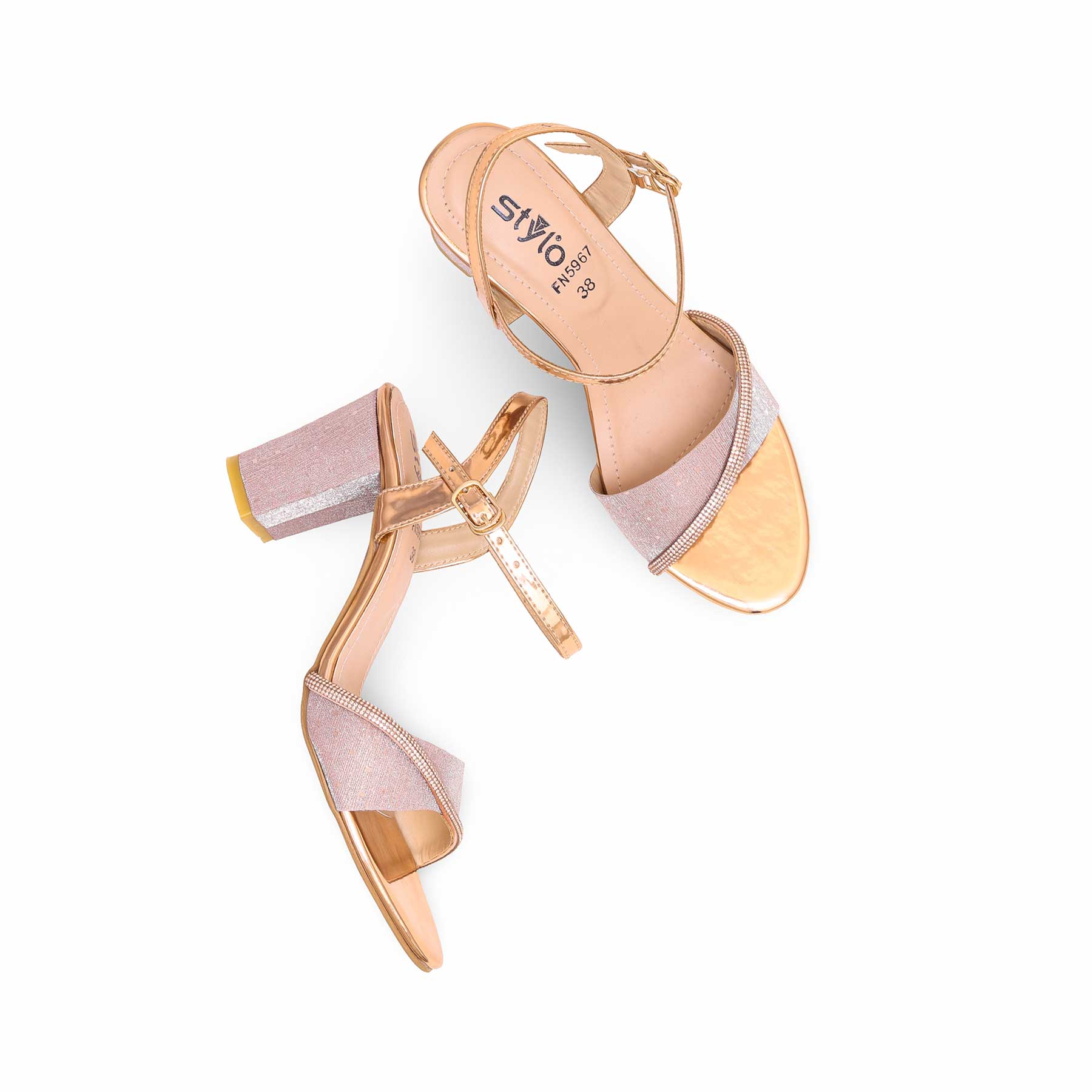 Peach Fancy Sandal FN5967 - Image 4