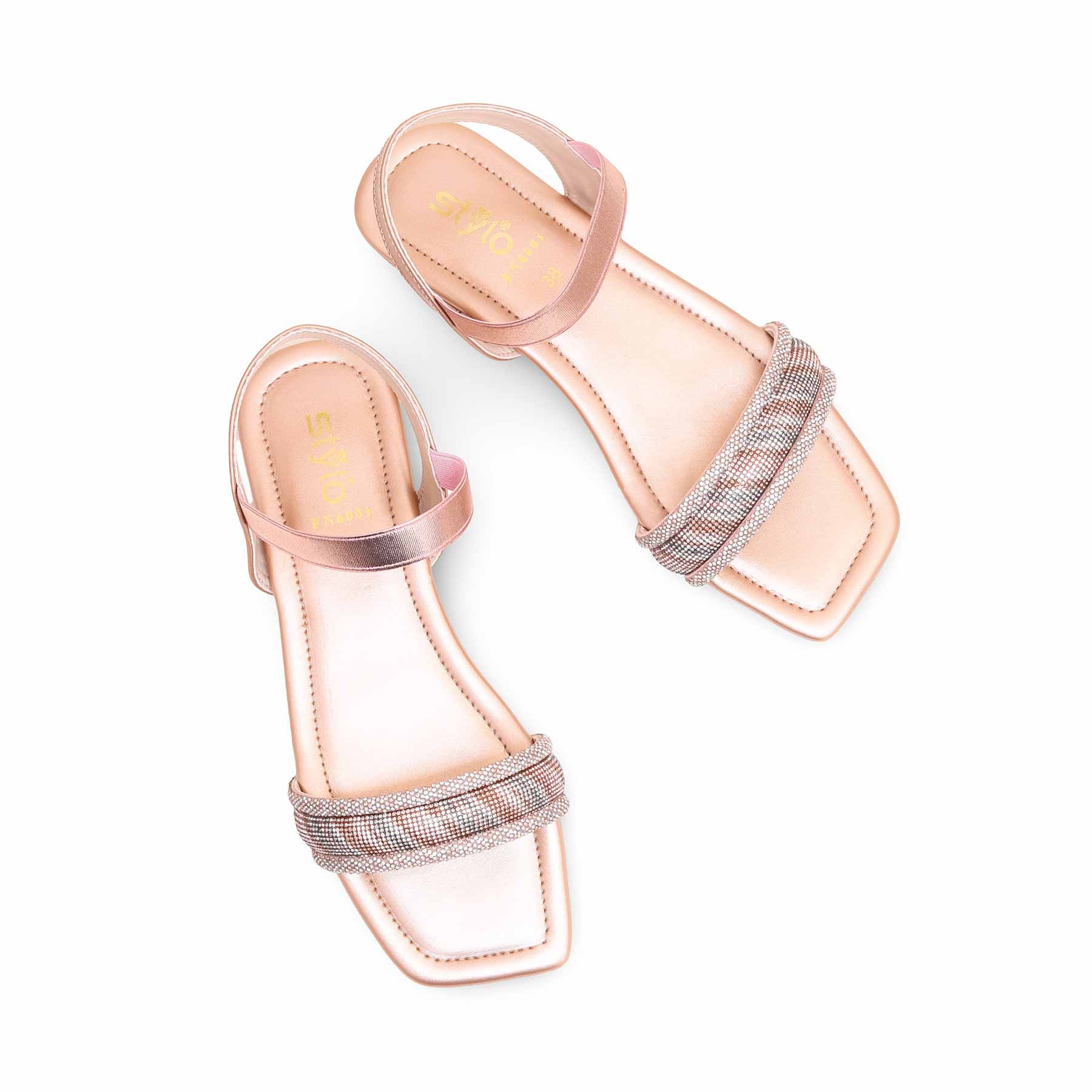 Peach Fancy Sandal FN6001 - Image 5