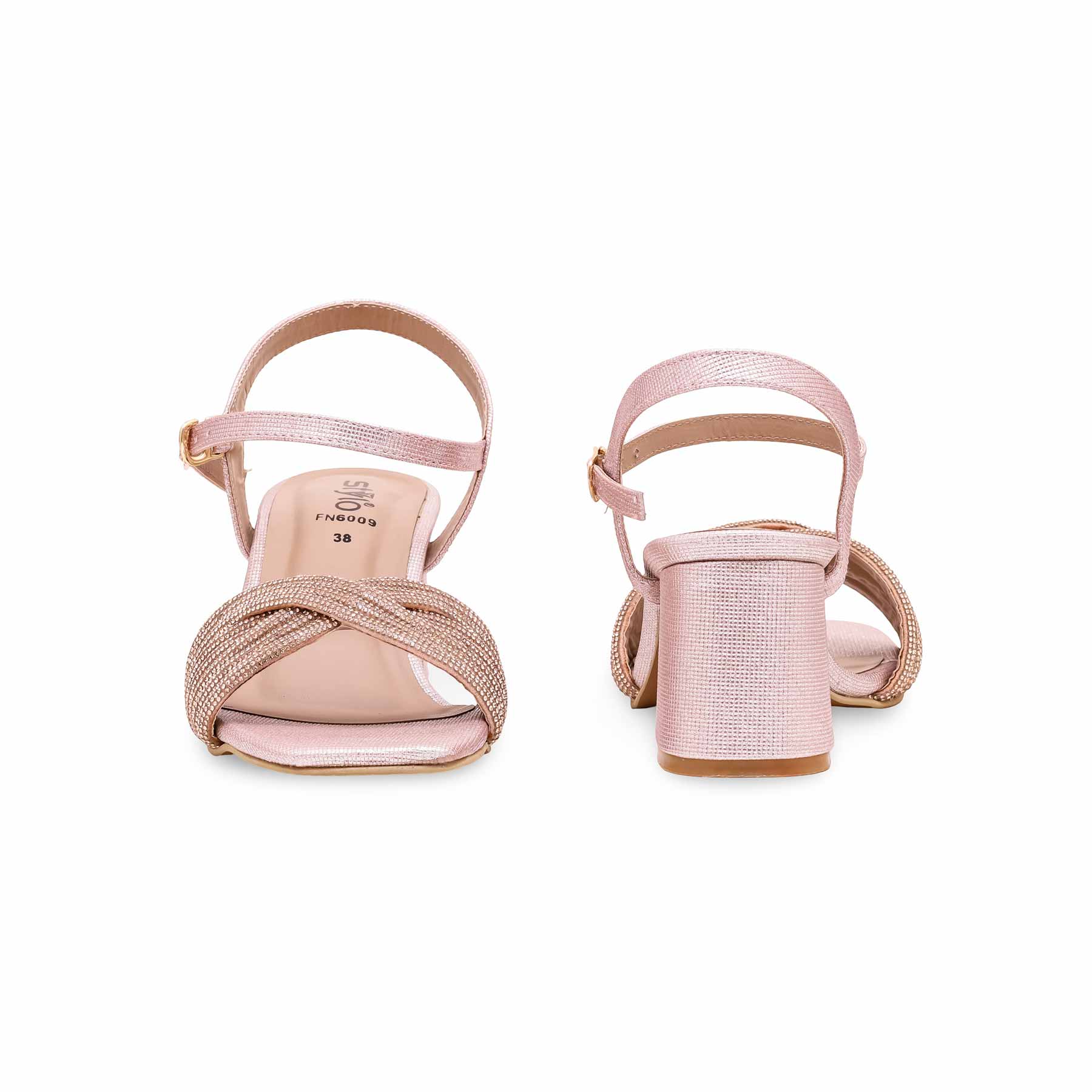 Peach Fancy Sandal FN6009 - Image 4