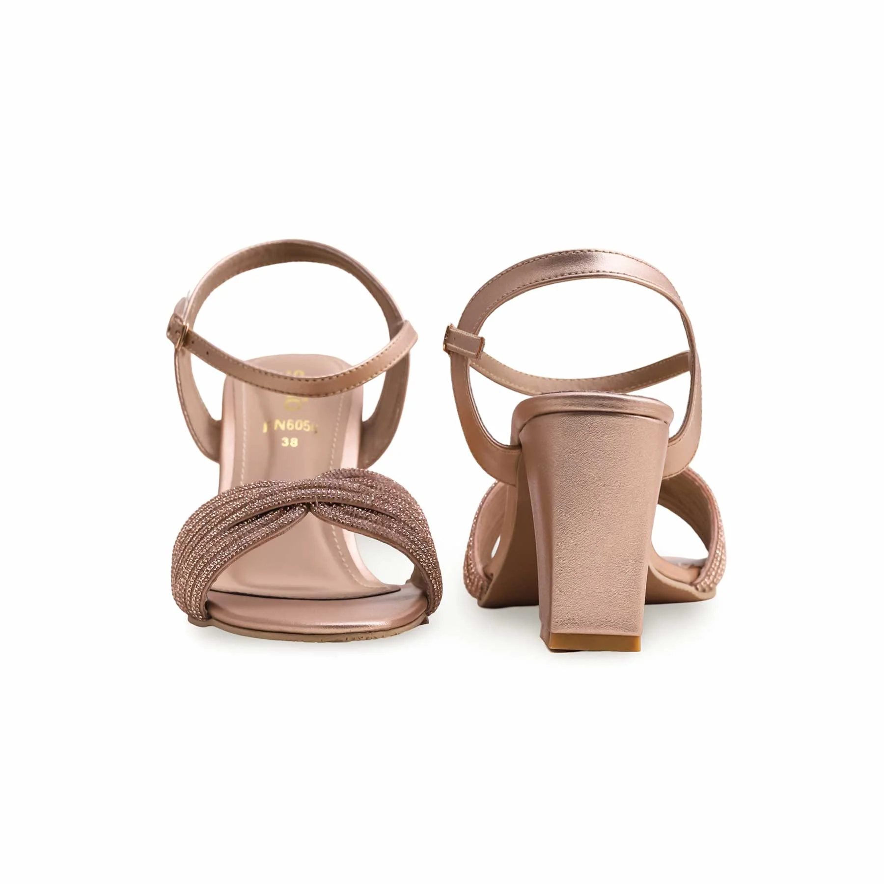 Peach Fancy Sandal FN6056 - Image 4