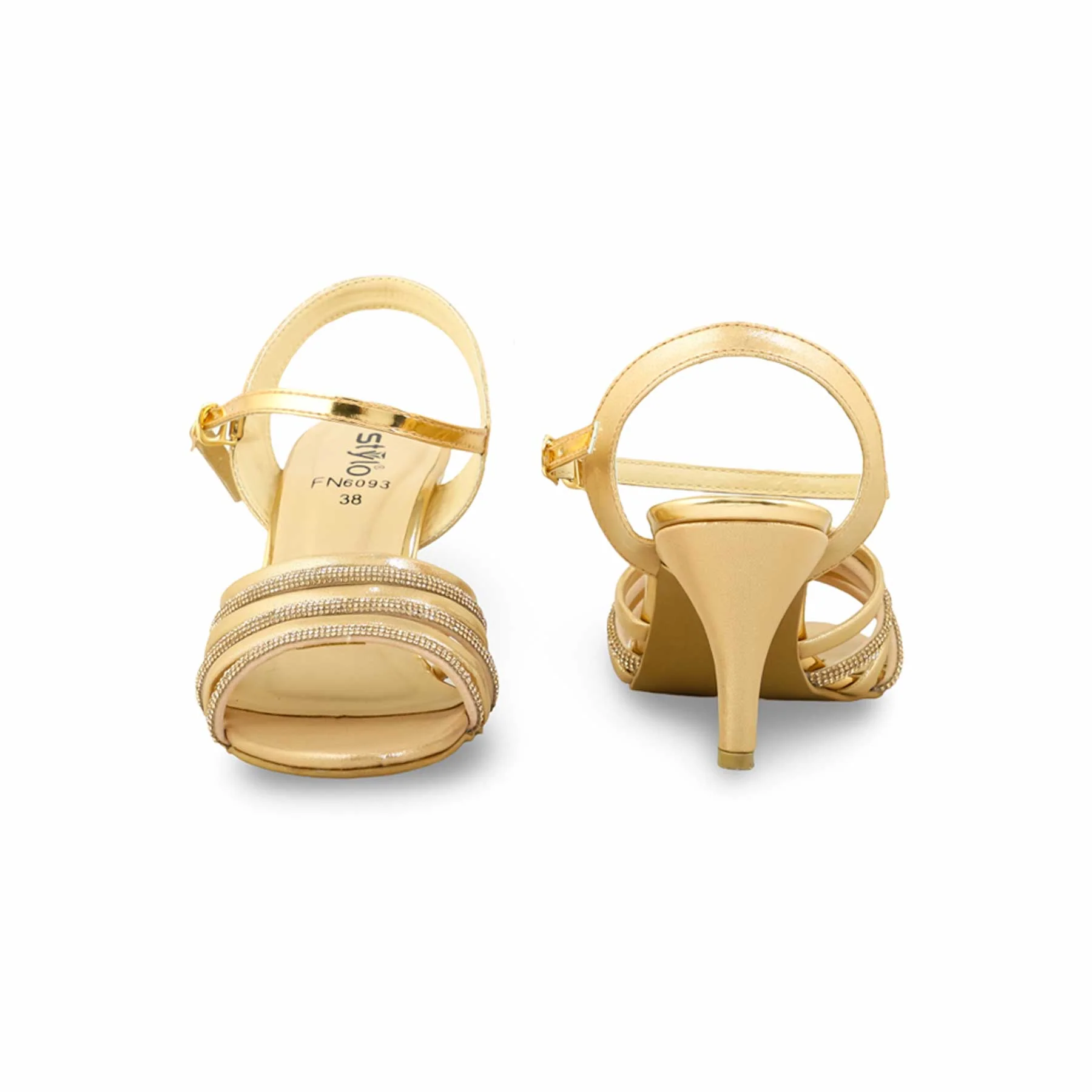 Peach Fancy Sandal FN6093 - Image 4