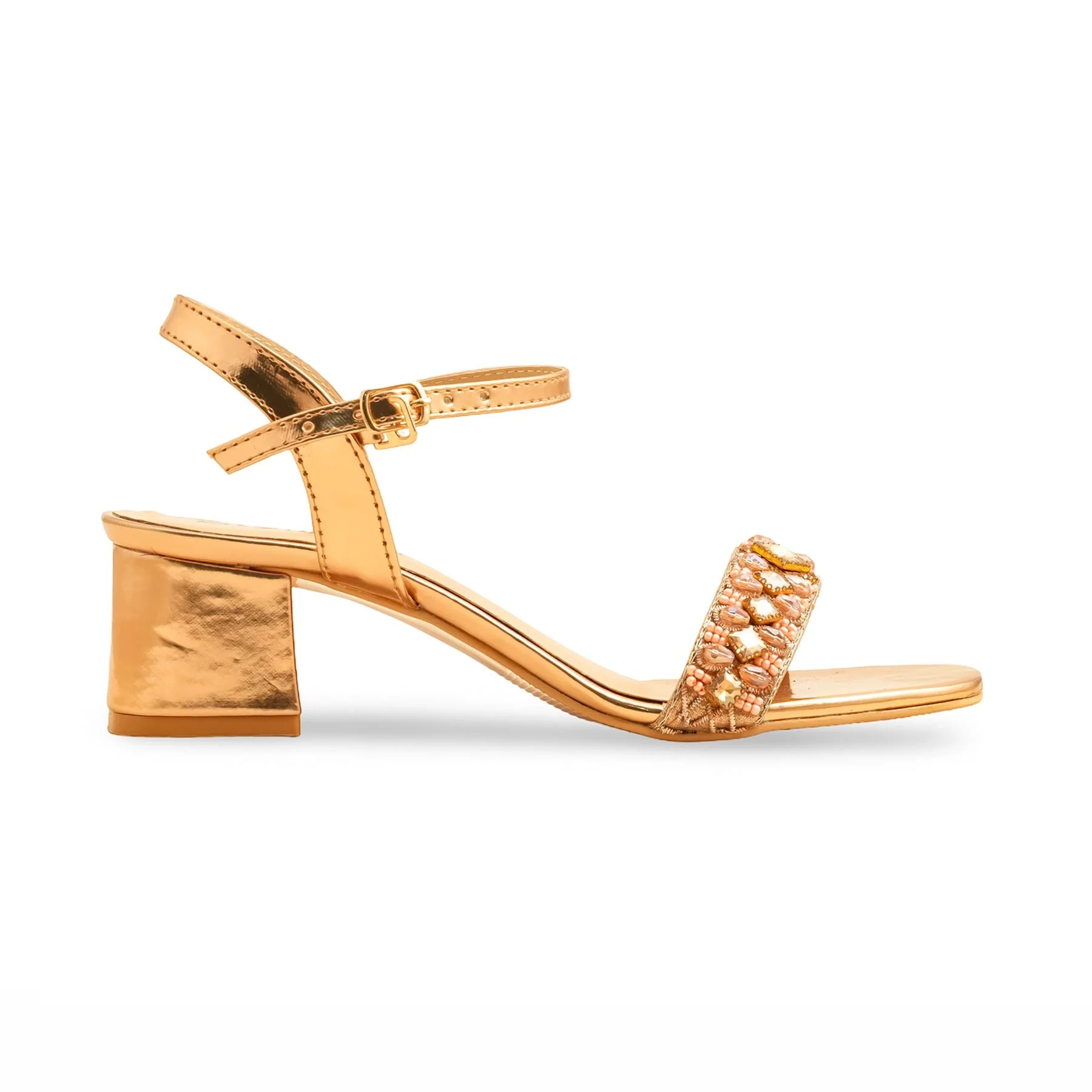 Peach Fancy Sandal FN6165 - Image 2