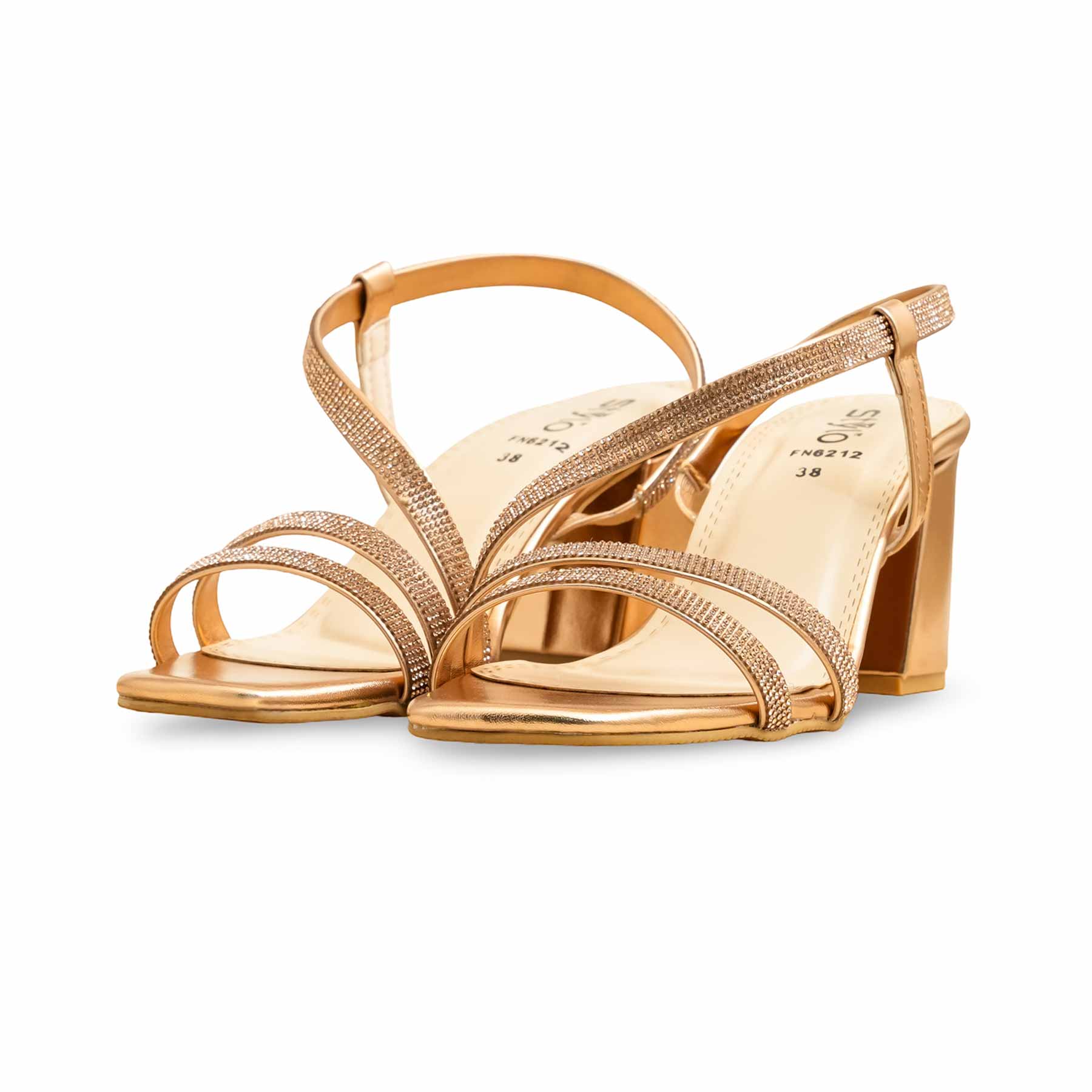 Peach Fancy Sandal FN6212 - Image 3