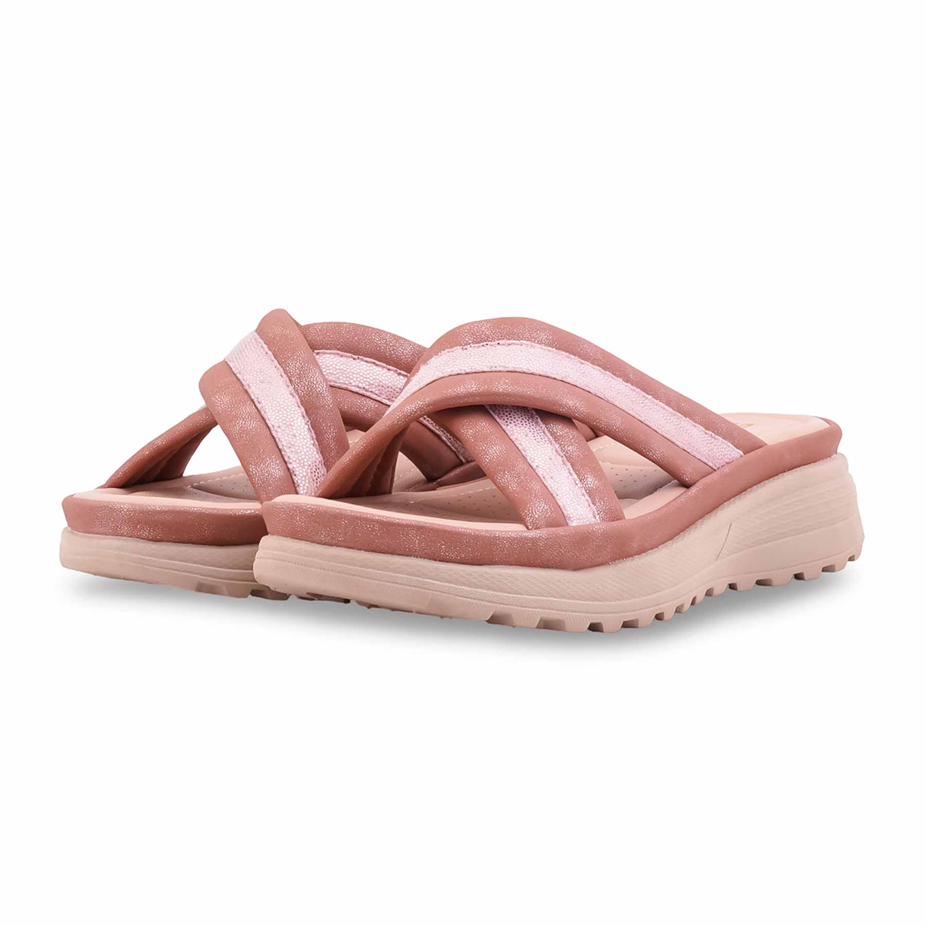 Peach Formal Slipper For Ladies PU0683 - Image 3