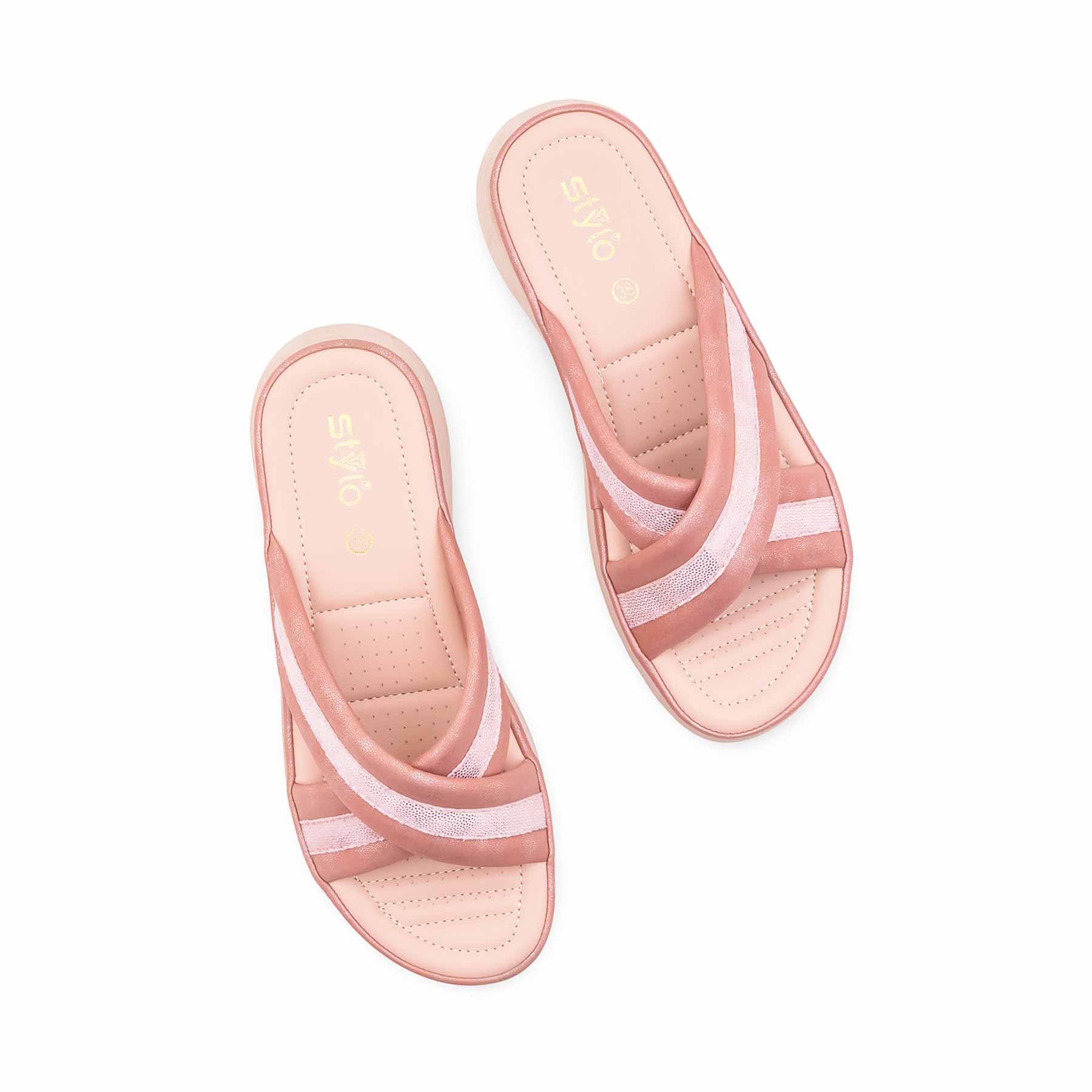 Peach Formal Slipper For Ladies PU0683 - Image 5