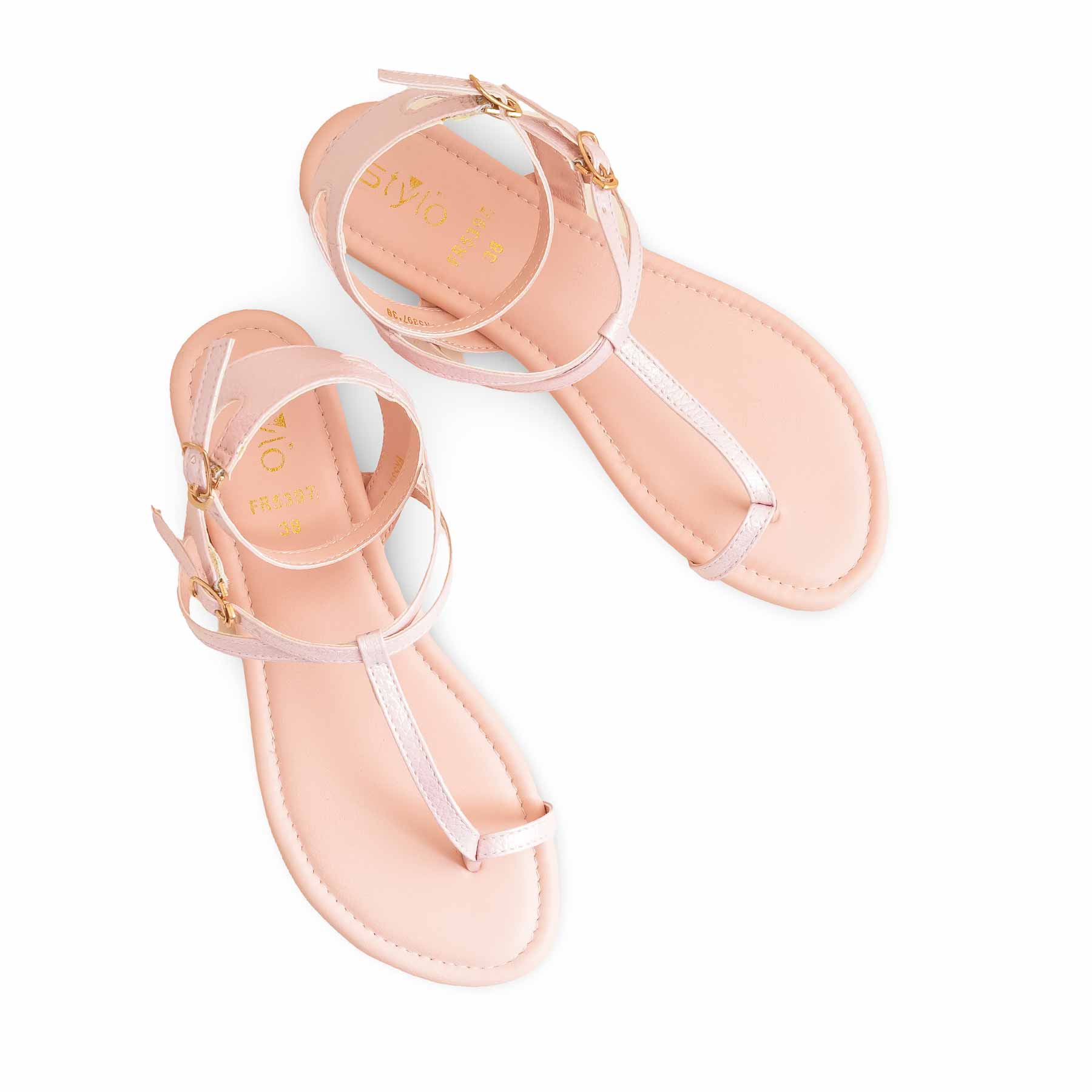 Peach Formal Women Sandal FR5397 - Image 5
