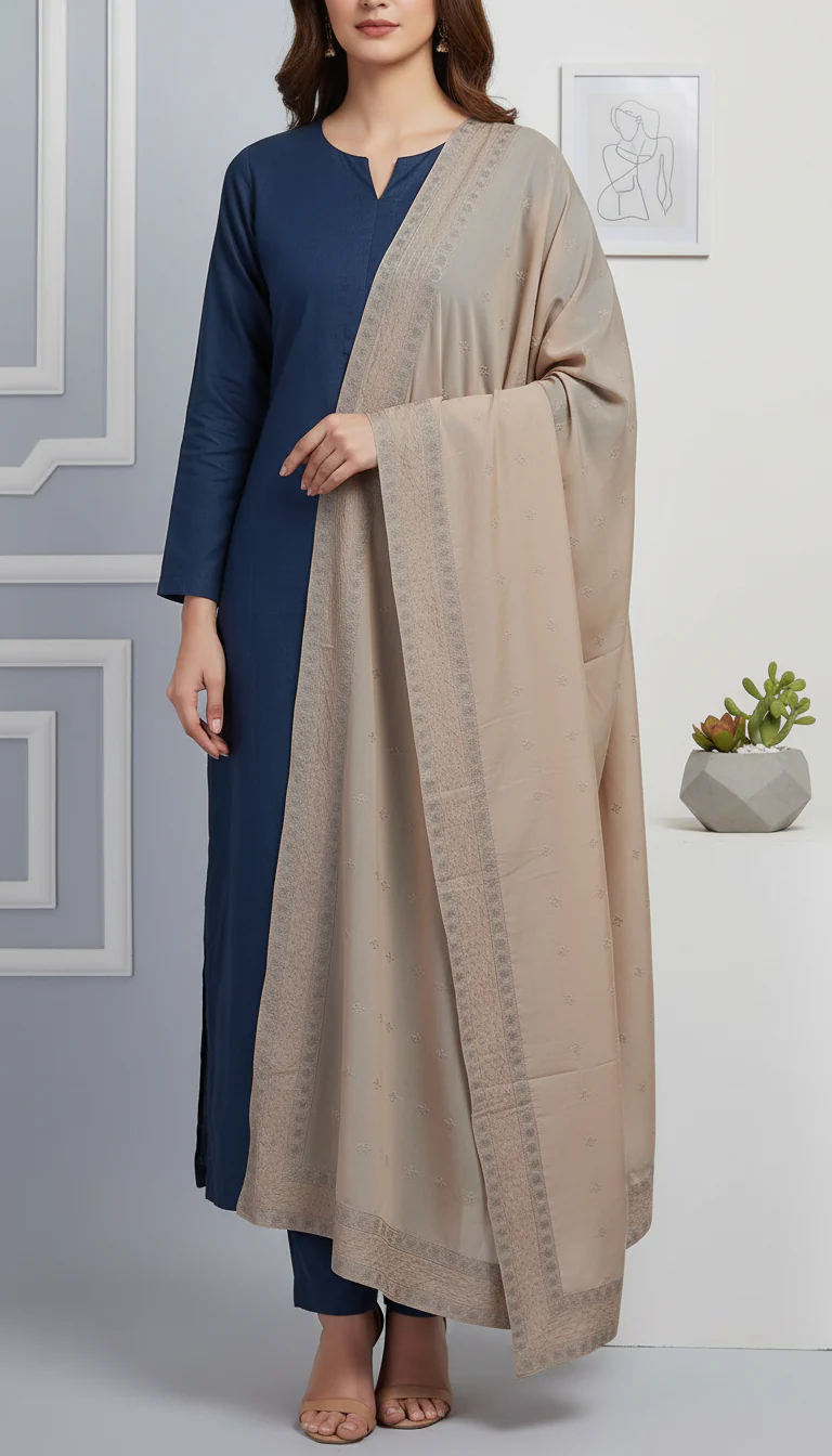Peach Summer Shawl PD6118 - Image 2