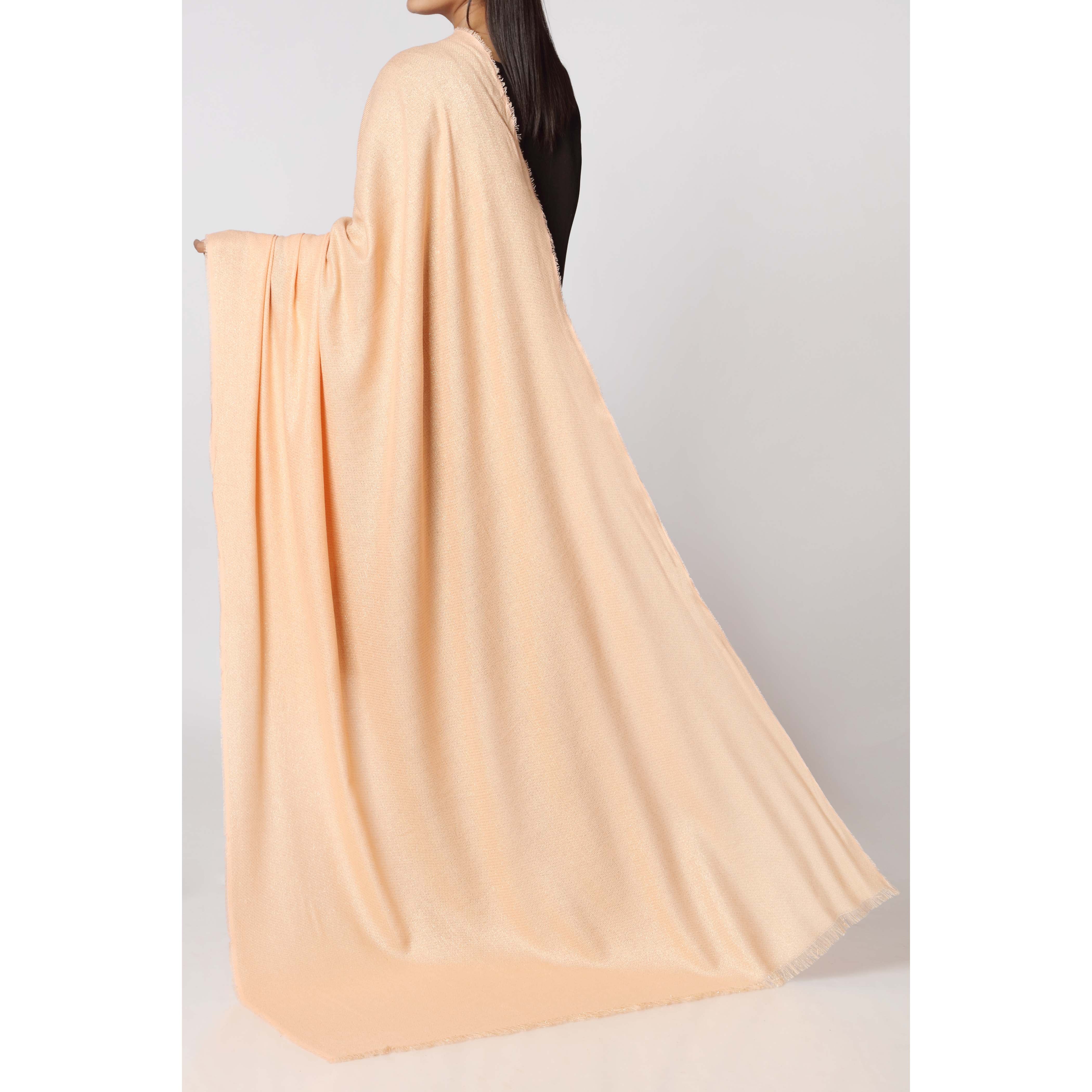 Peach Two Tone Shawl PW2742 - Image 2