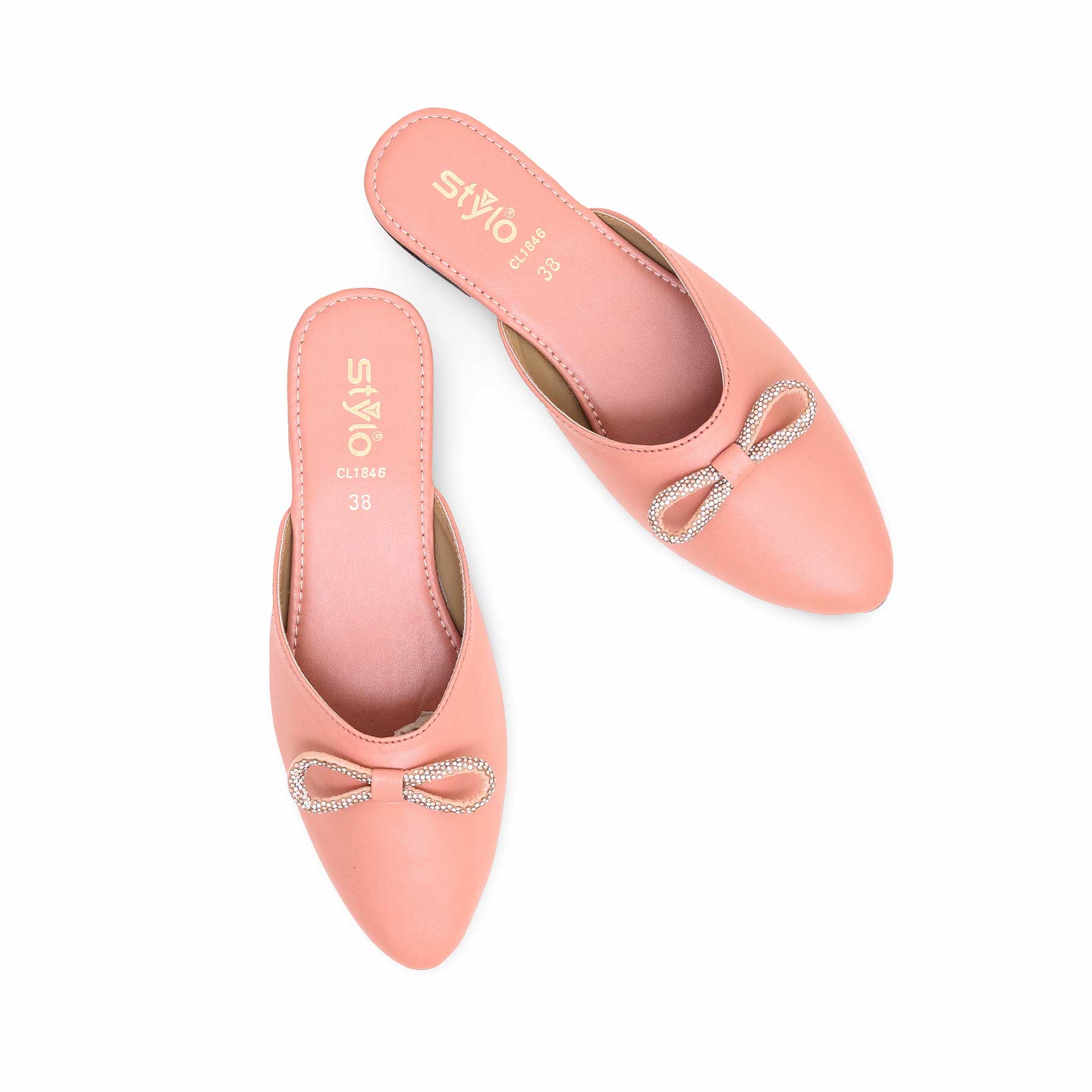Peach Women Mule CL1846 - Image 4