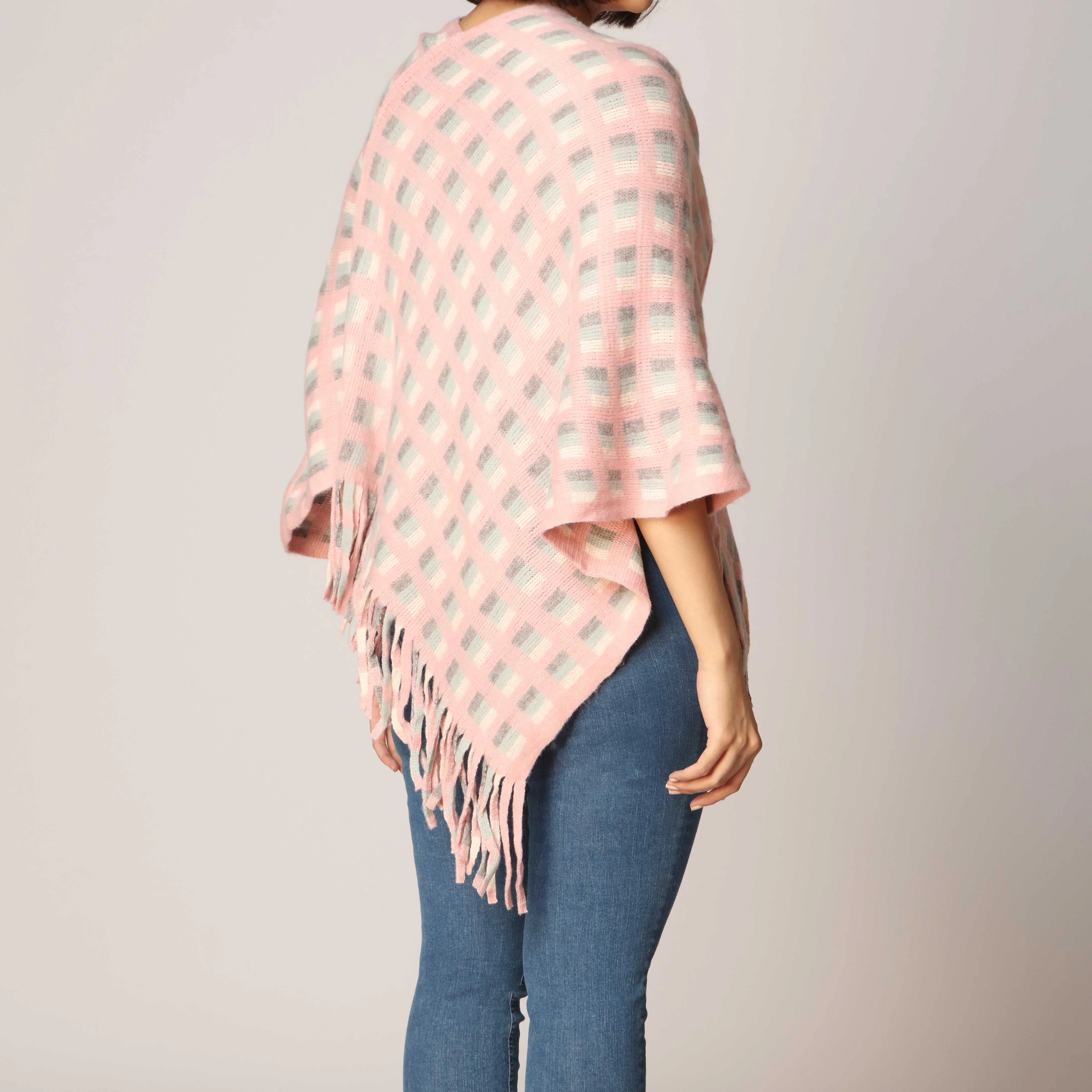 Pink Cape Shawl PW2803 - Image 3