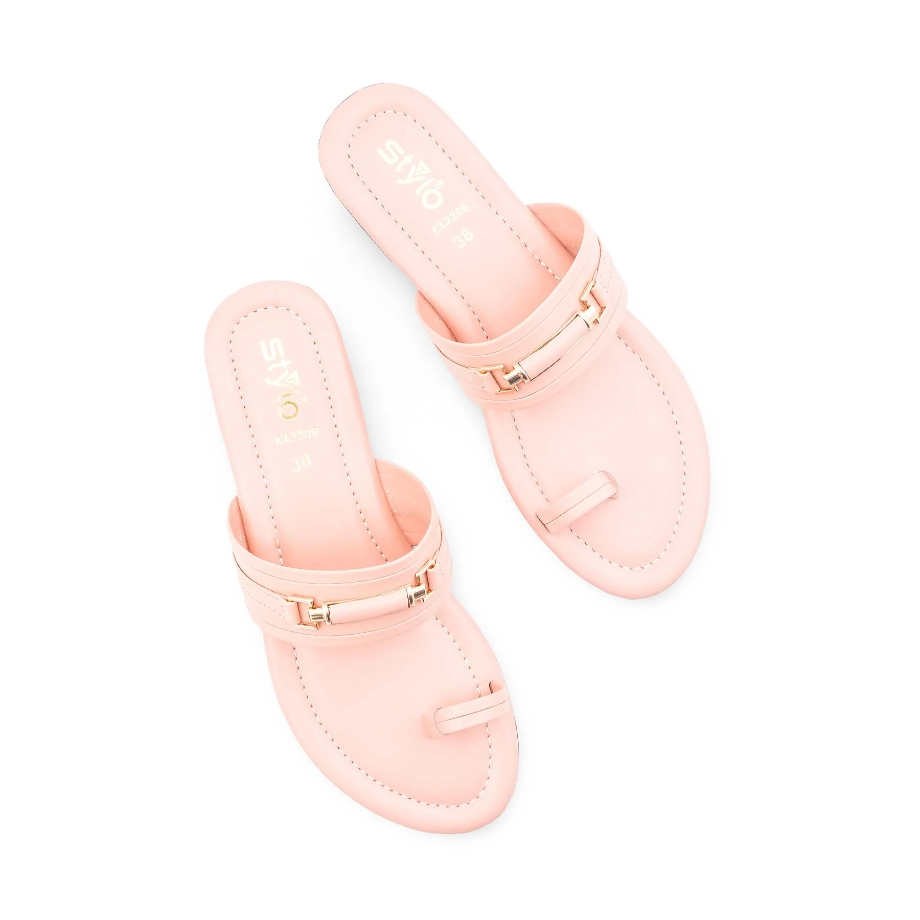 Pink Casual Chappal For Ladies CL2206 - Image 6
