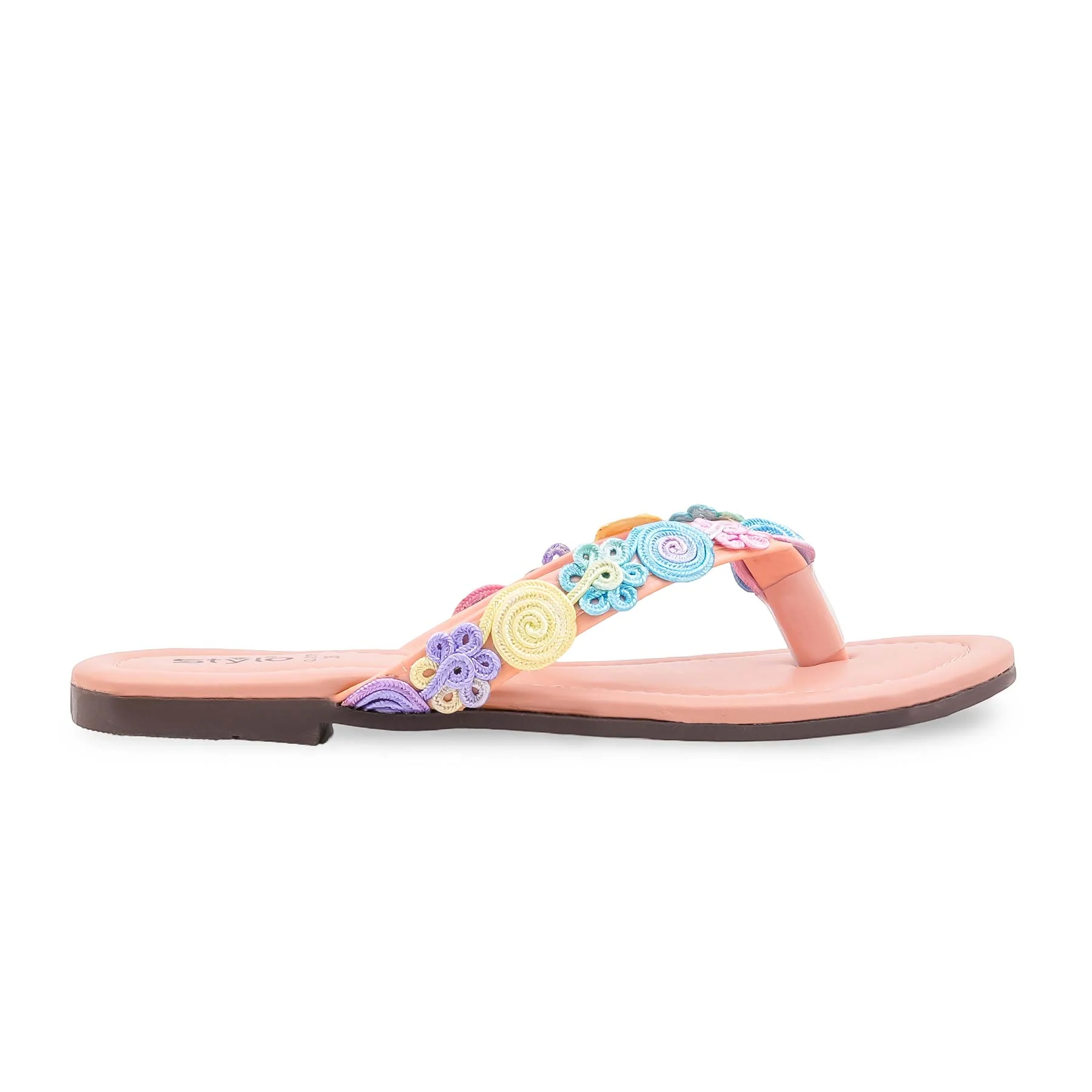 Pink Casual Chappal For Women CL2175 - Image 2