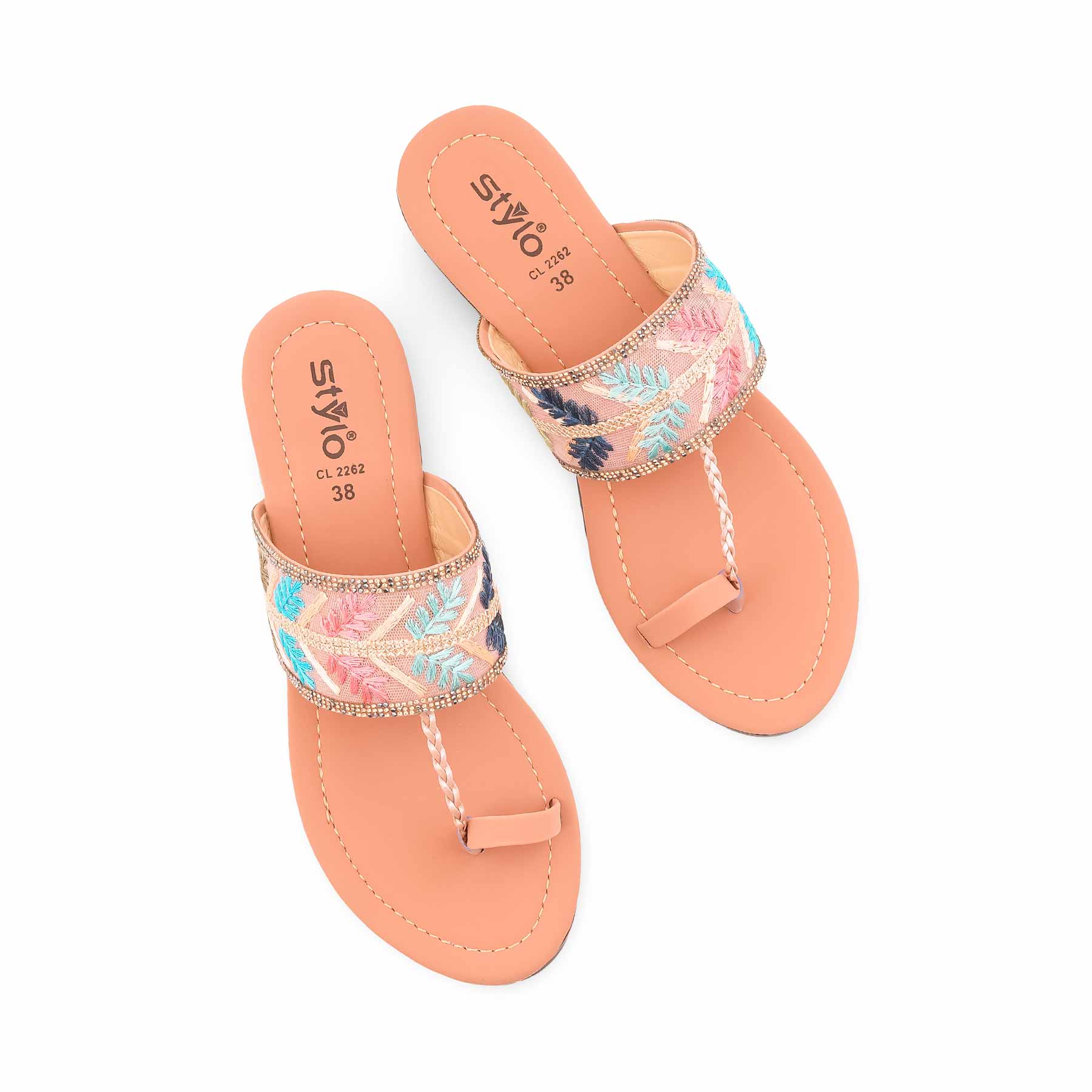 Pink Casual Chappal For Women CL2262 - Image 5