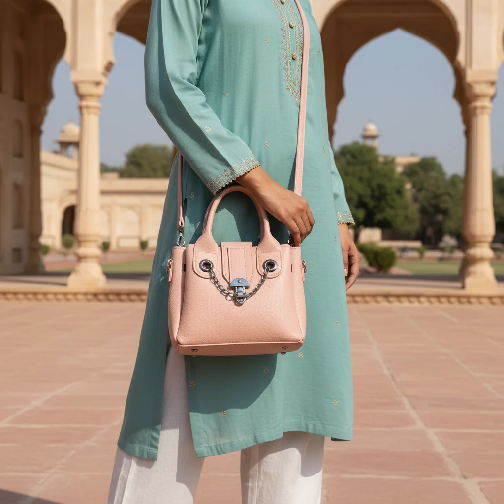 Pink Casual Hand Bag For Women P56284 - Image 2