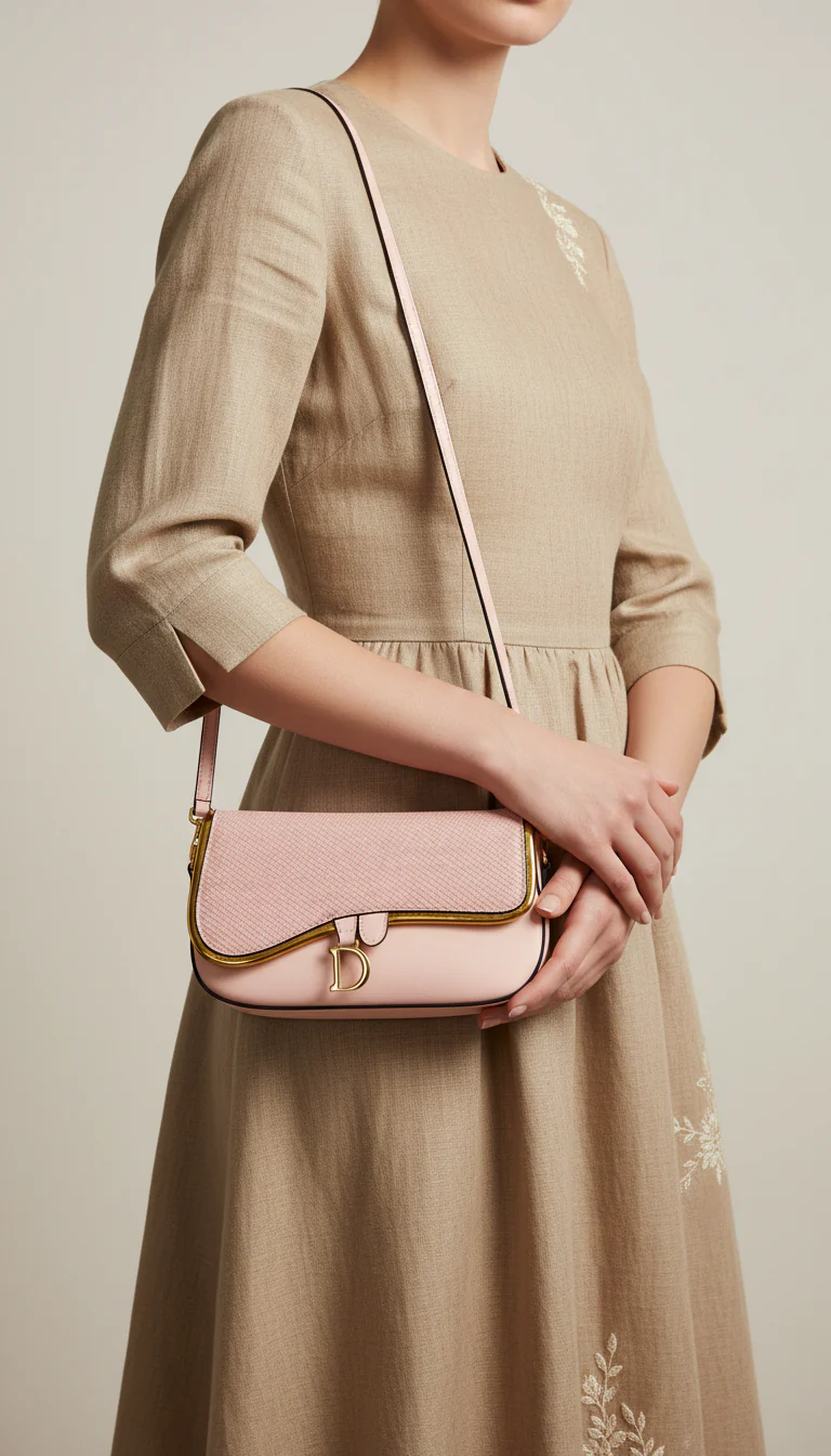 Pink Casual Pouch For Ladies P97673
