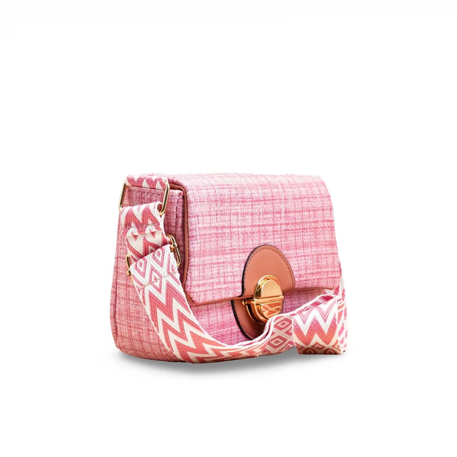 Pink Casual Pouch For Women P97609 - Image 3