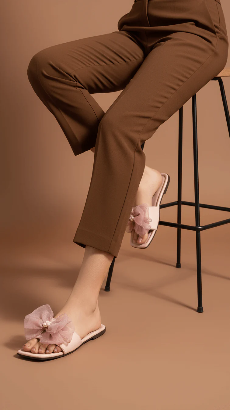 Pink Casual Slipper For Ladies CL2032