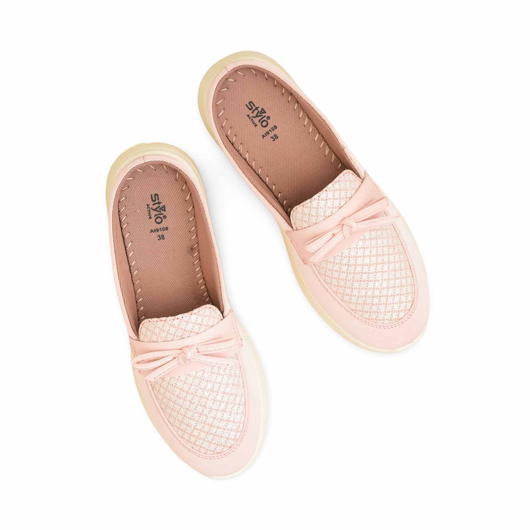 Pink Casual Sneaker For Ladies AT9108 - Image 5