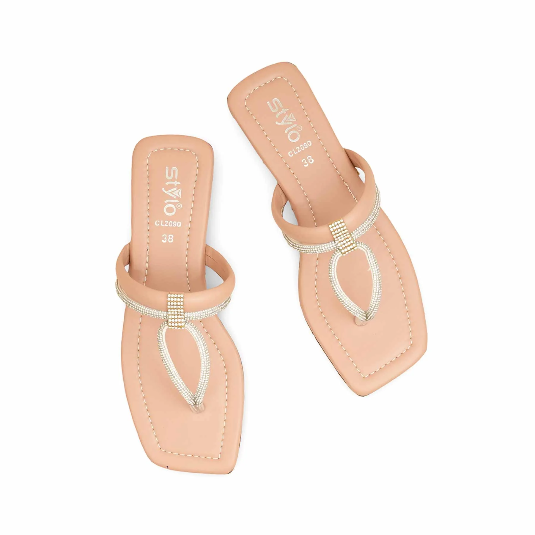 Pink Casual Women Chappal  CL2090 - Image 5