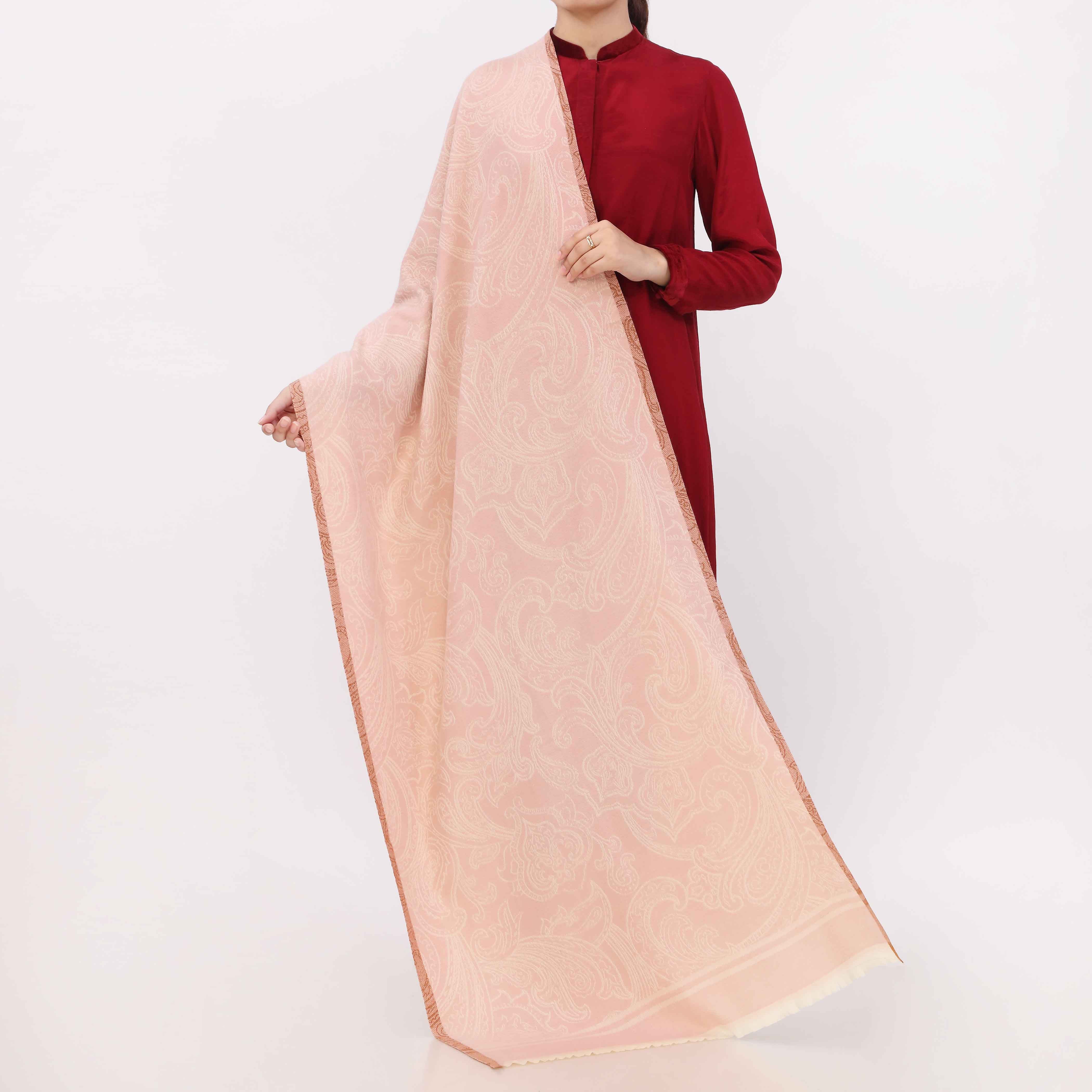 Pink Double Side Wearing Stole PW5812 - Image 2