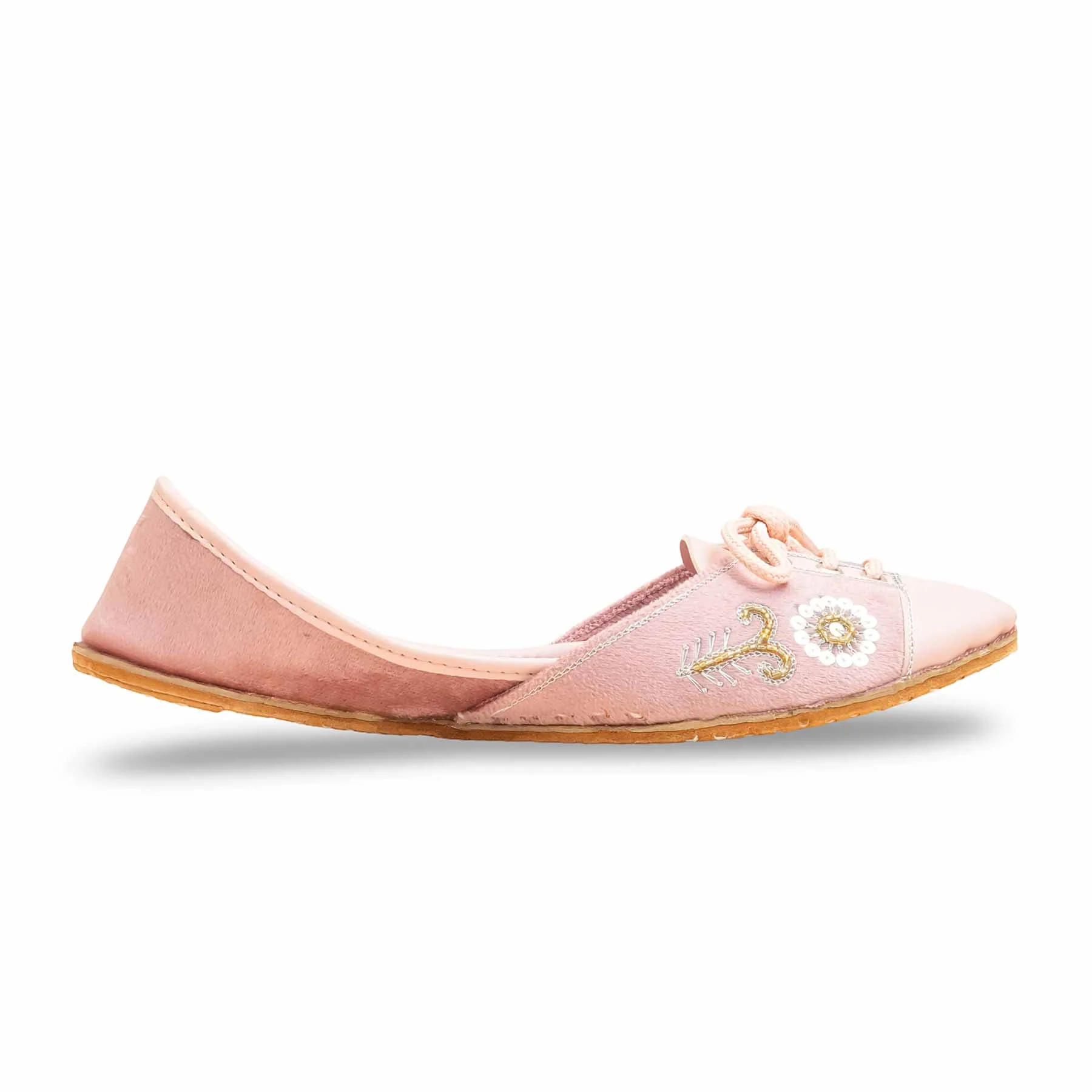 Pink Ethnic Khussa For Ladies EC8594 - Image 2