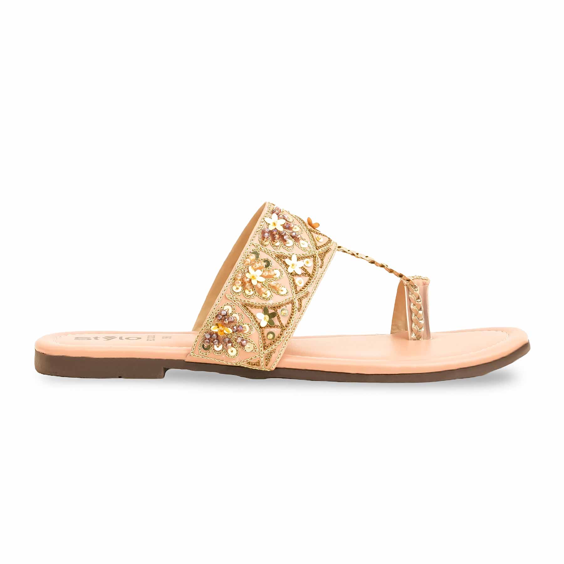 Pink Fancy Chappal EC0233 - Image 2