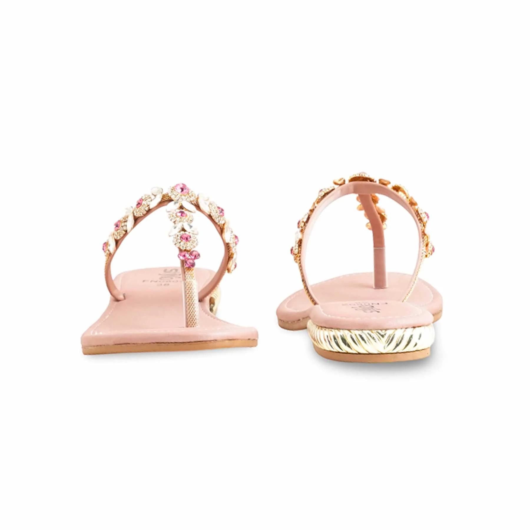 Pink Fancy Chappal FN0802 - Image 4