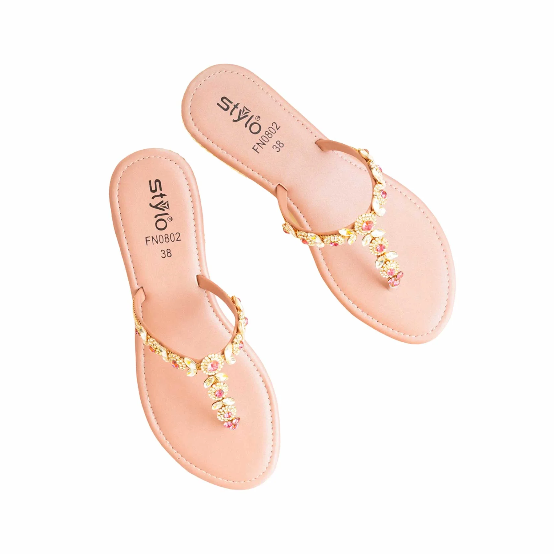 Pink Fancy Chappal FN0802 - Image 5