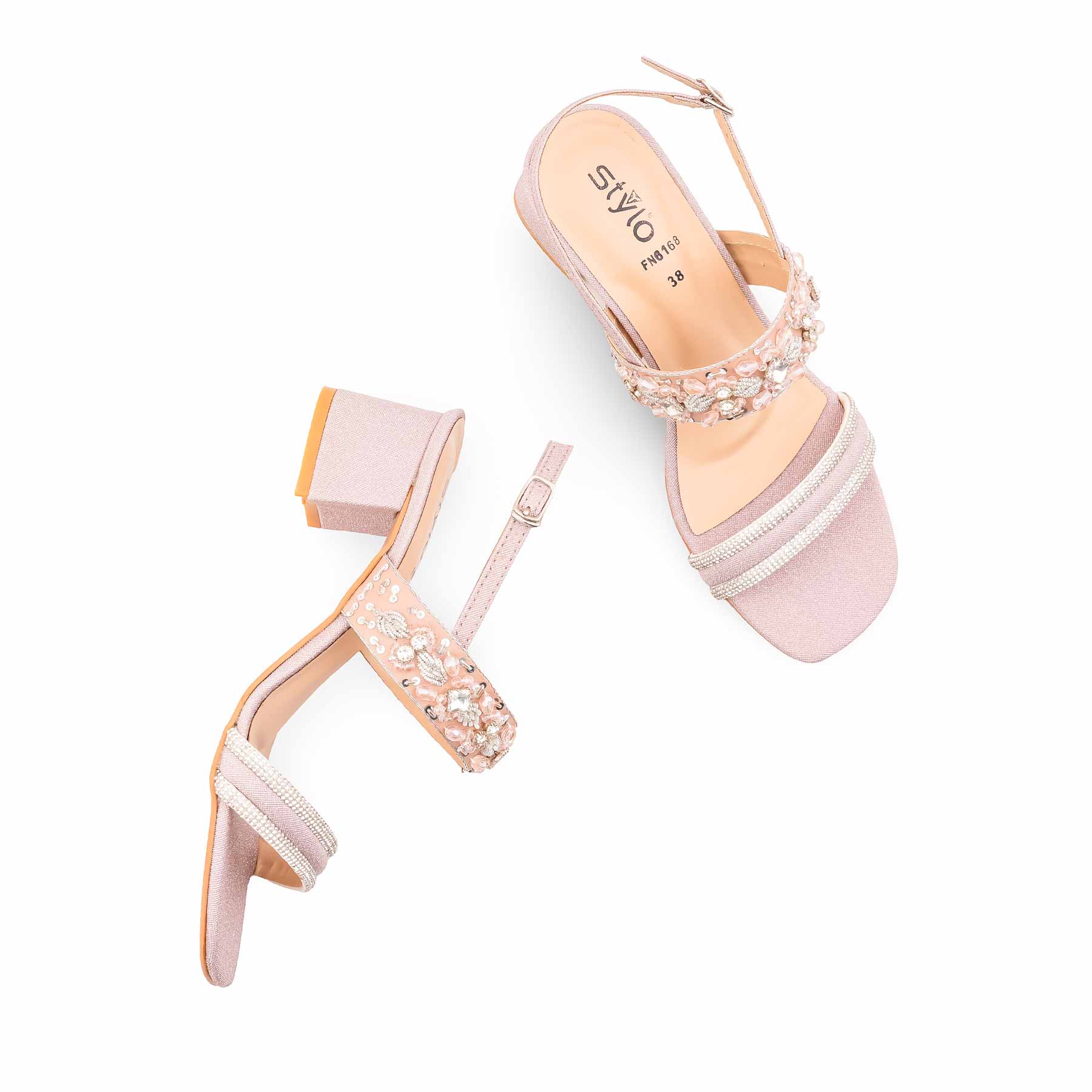 Pink Fancy Sandal For Women FN6168 - Image 5