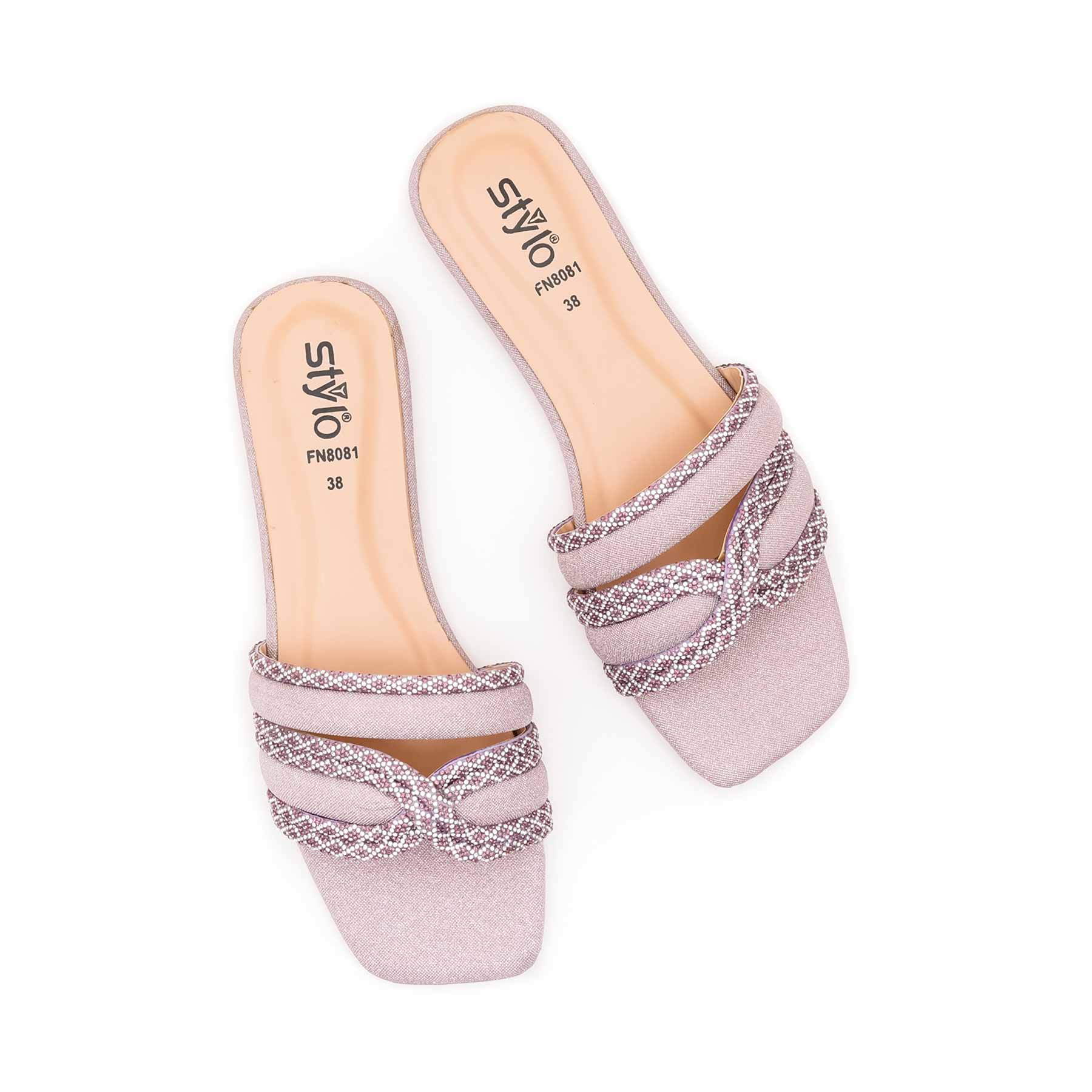 Pink Fancy Slipper For Women FN8081 - Image 5