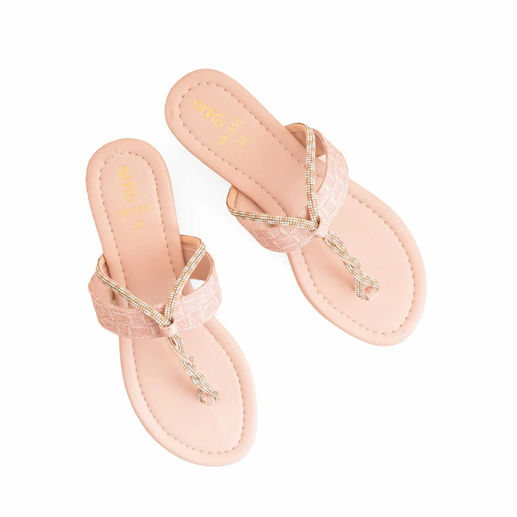 Pink Formal Chappal For Women FR0555 - Image 5