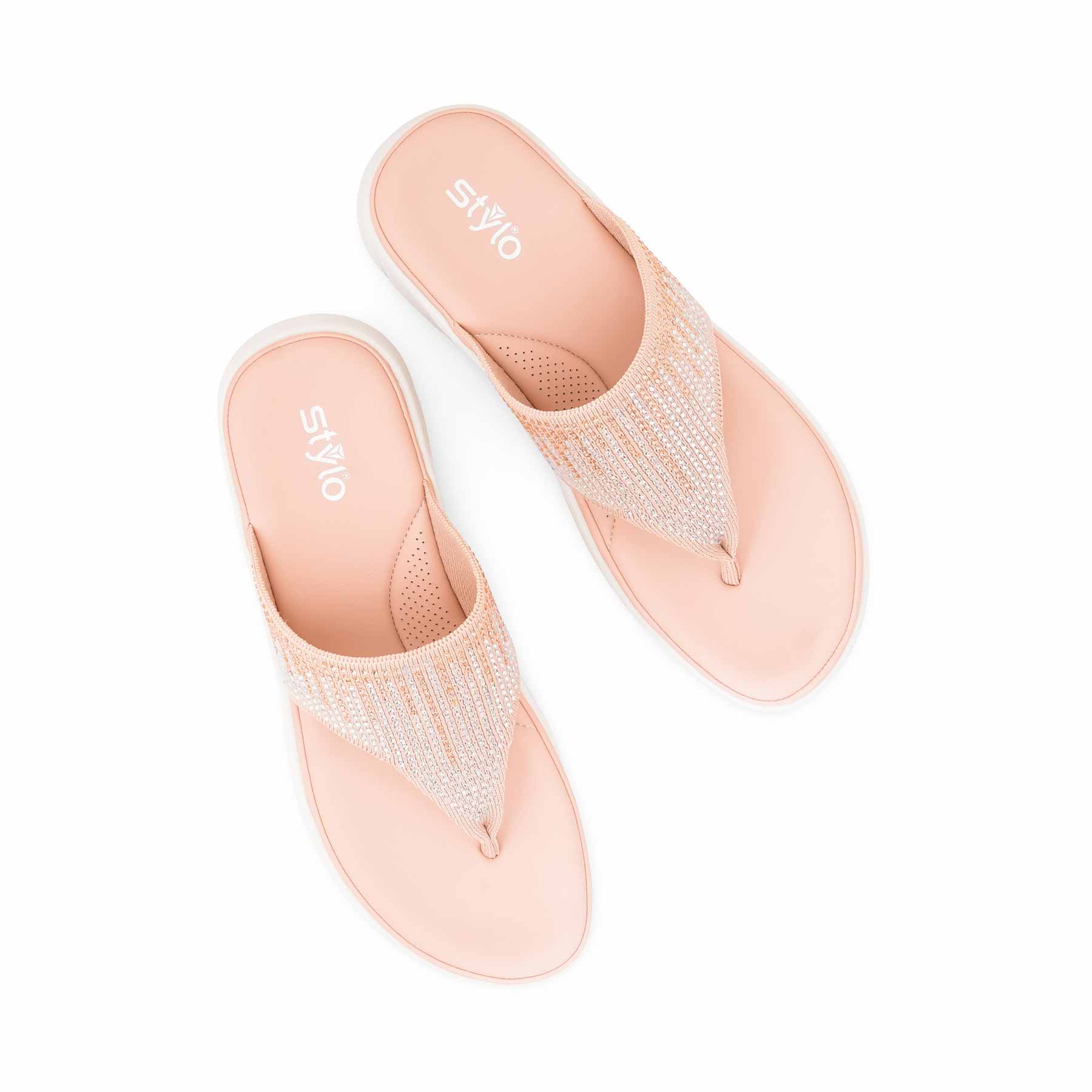 Pink Formal Chappal For Women PU0708 - Image 5