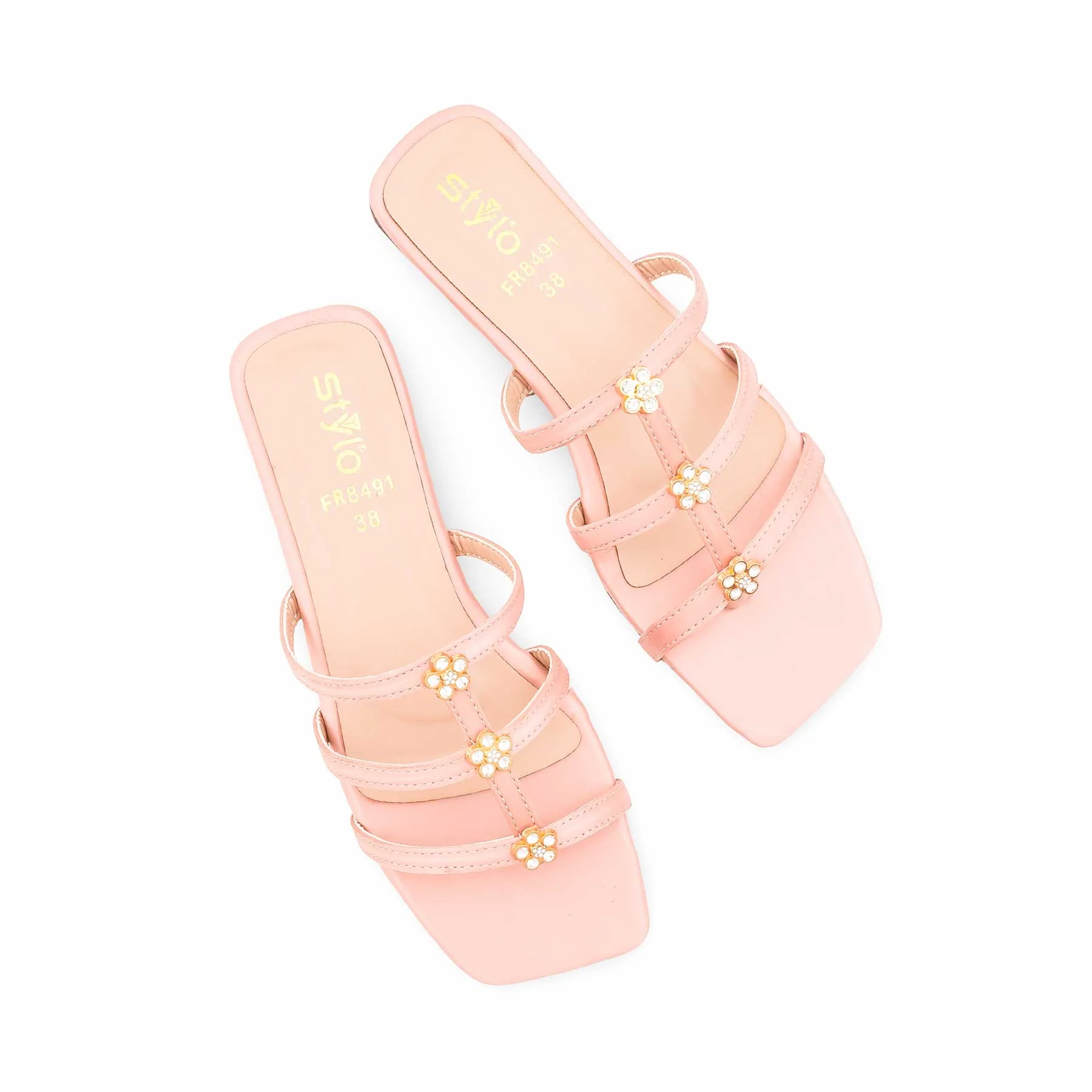 Pink Formal Slipper For Ladies FR8491 - Image 5