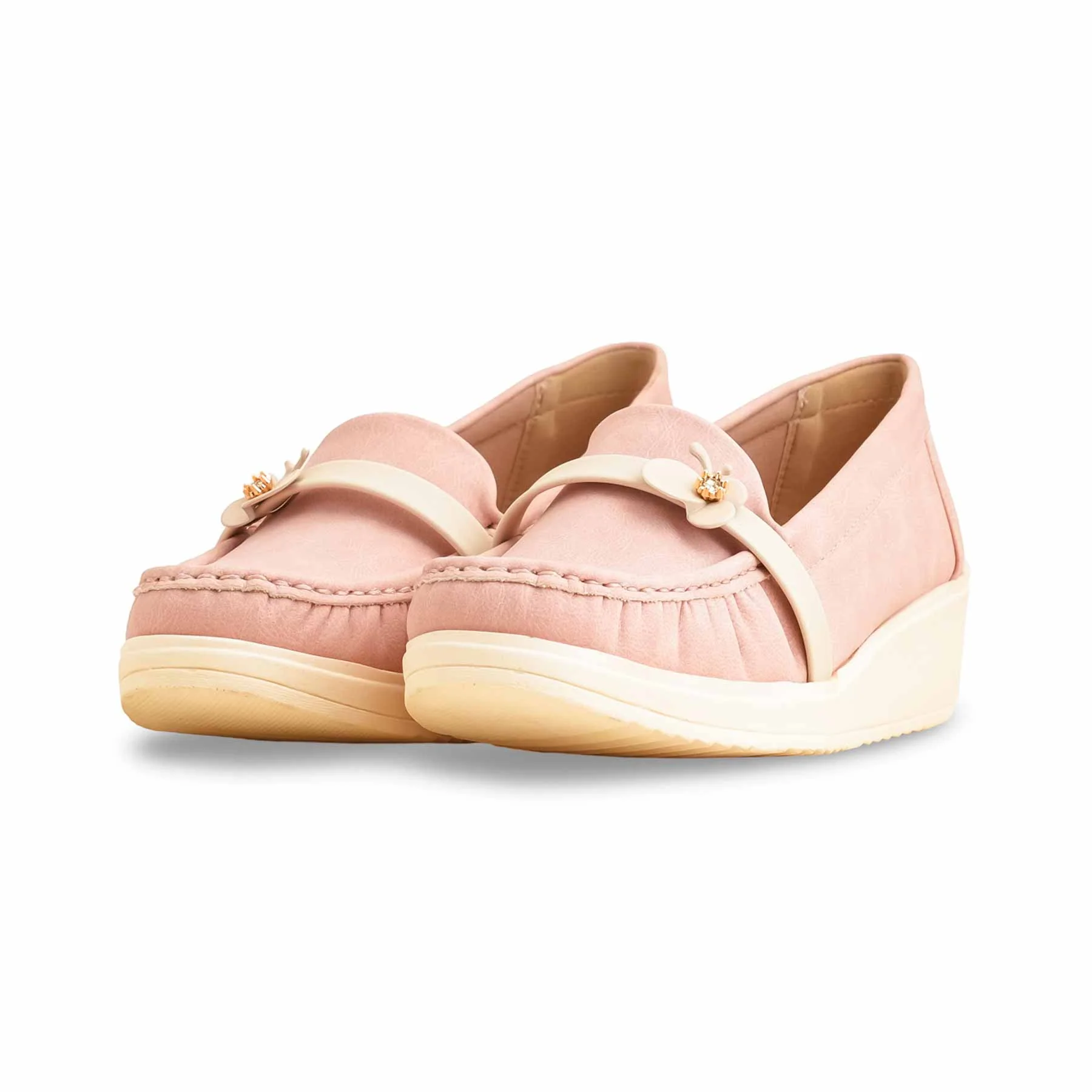Pink Moccasin For Ladies WN4359 - Image 2