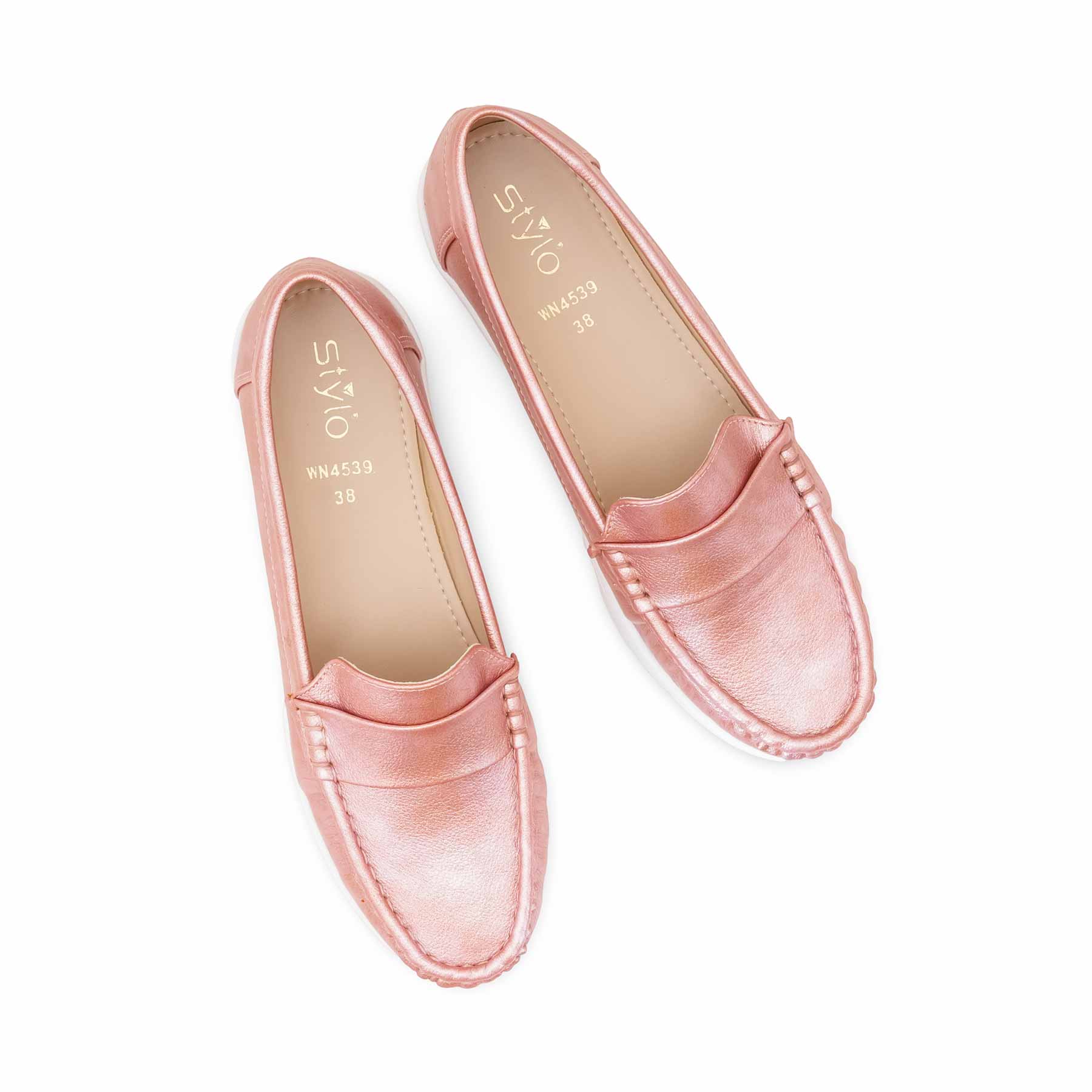 Pink Moccasin For Ladies WN4539 - Image 5