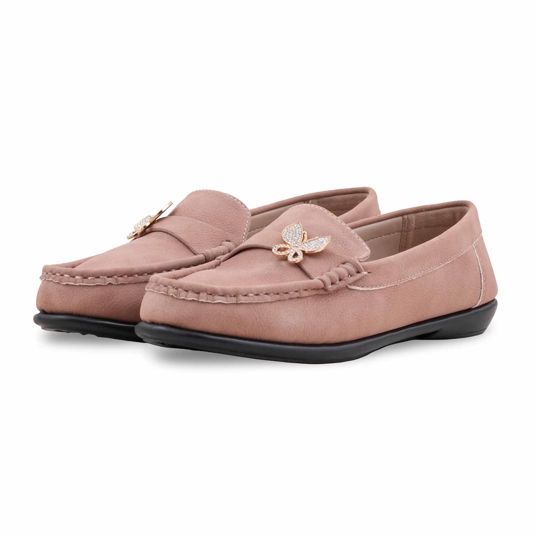 Pink Moccasin For Ladies WN4548 - Image 4
